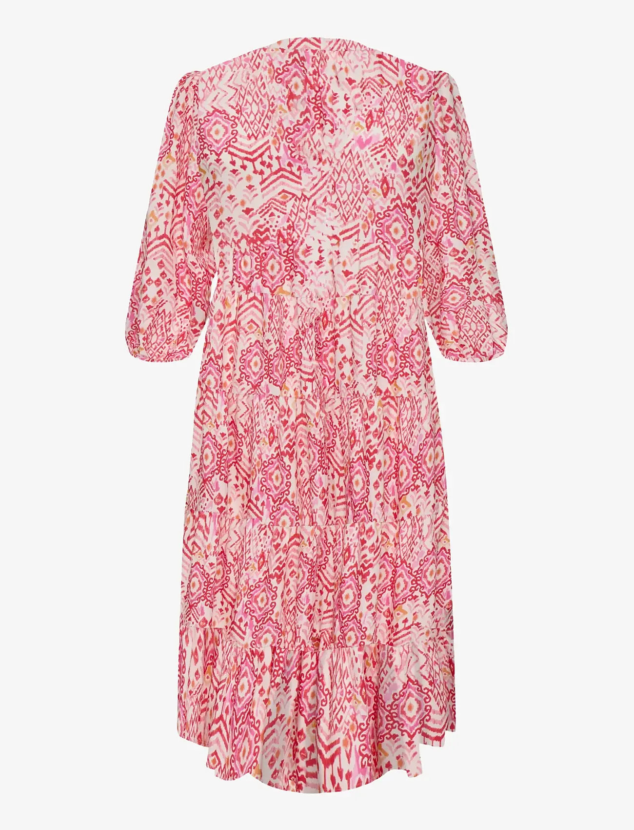 ONLY Carmakoma - CARMILANA 3/4 DRESS WVN NOOS - summer dresses - cloud dancer - 2