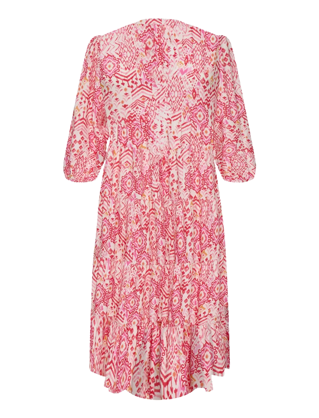 ONLY Carmakoma - CARMILANA 3/4 DRESS WVN NOOS - sommerkleider - cloud dancer - 2