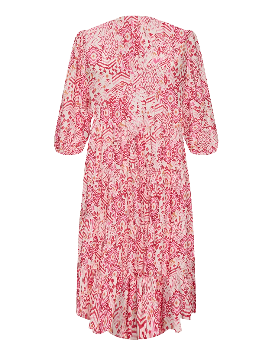 ONLY Carmakoma - CARMILANA 3/4 DRESS WVN NOOS - sommerkjoler - cloud dancer - 2