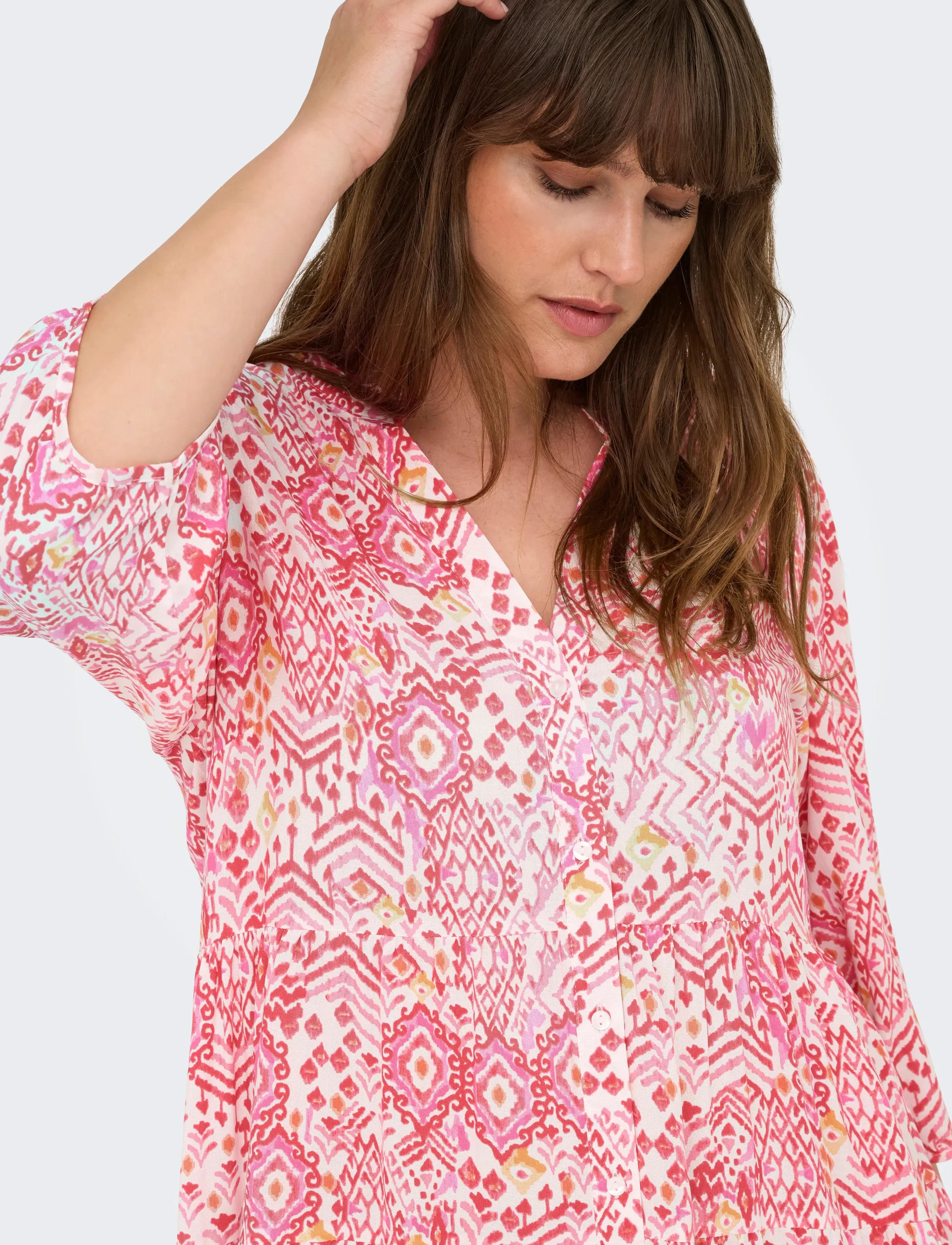 ONLY Carmakoma Carmilana 3/4 Dress Wvn midiklänningar dam – bild 5