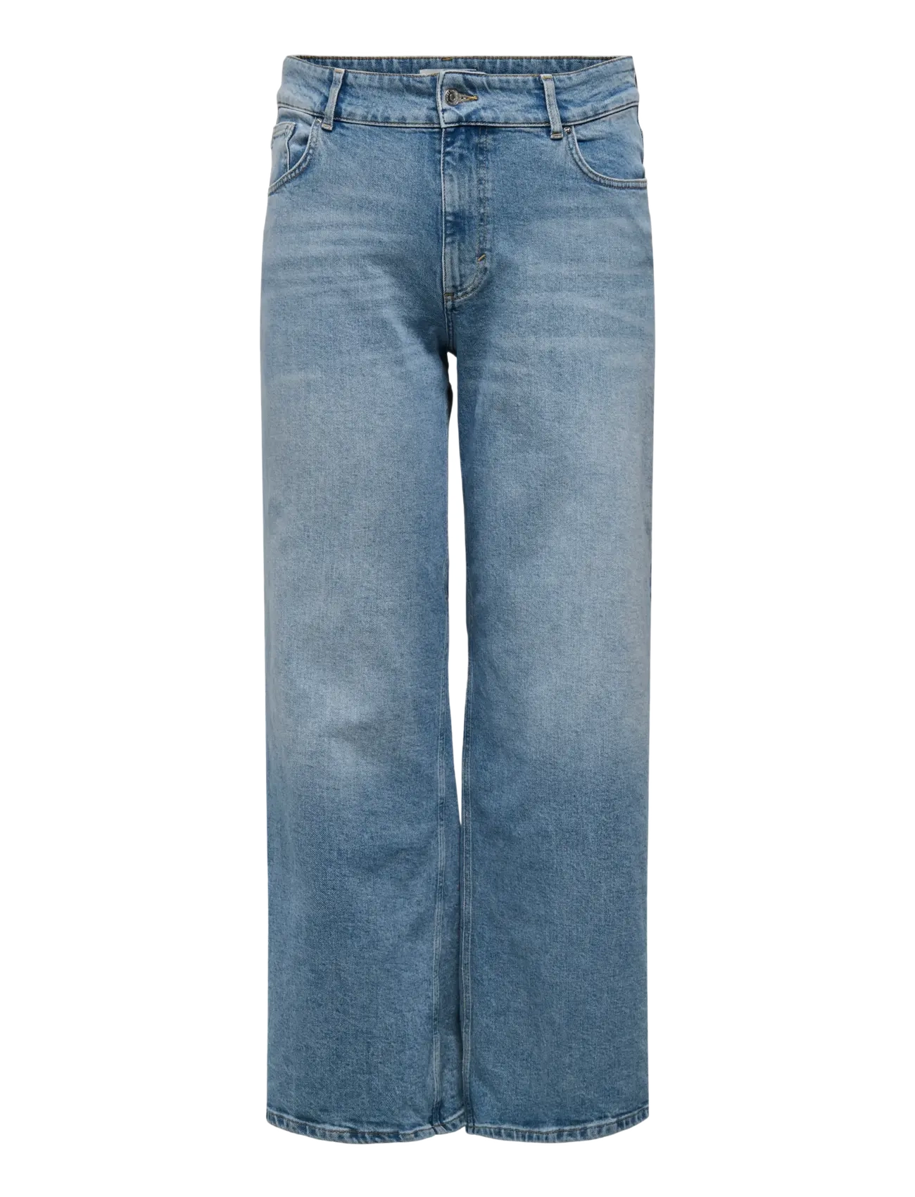ONLY Carmakoma CARJUICY HW WIDE LEG REA365 NOOS - Teksad - MEDIUM BLUE DENIM / blue