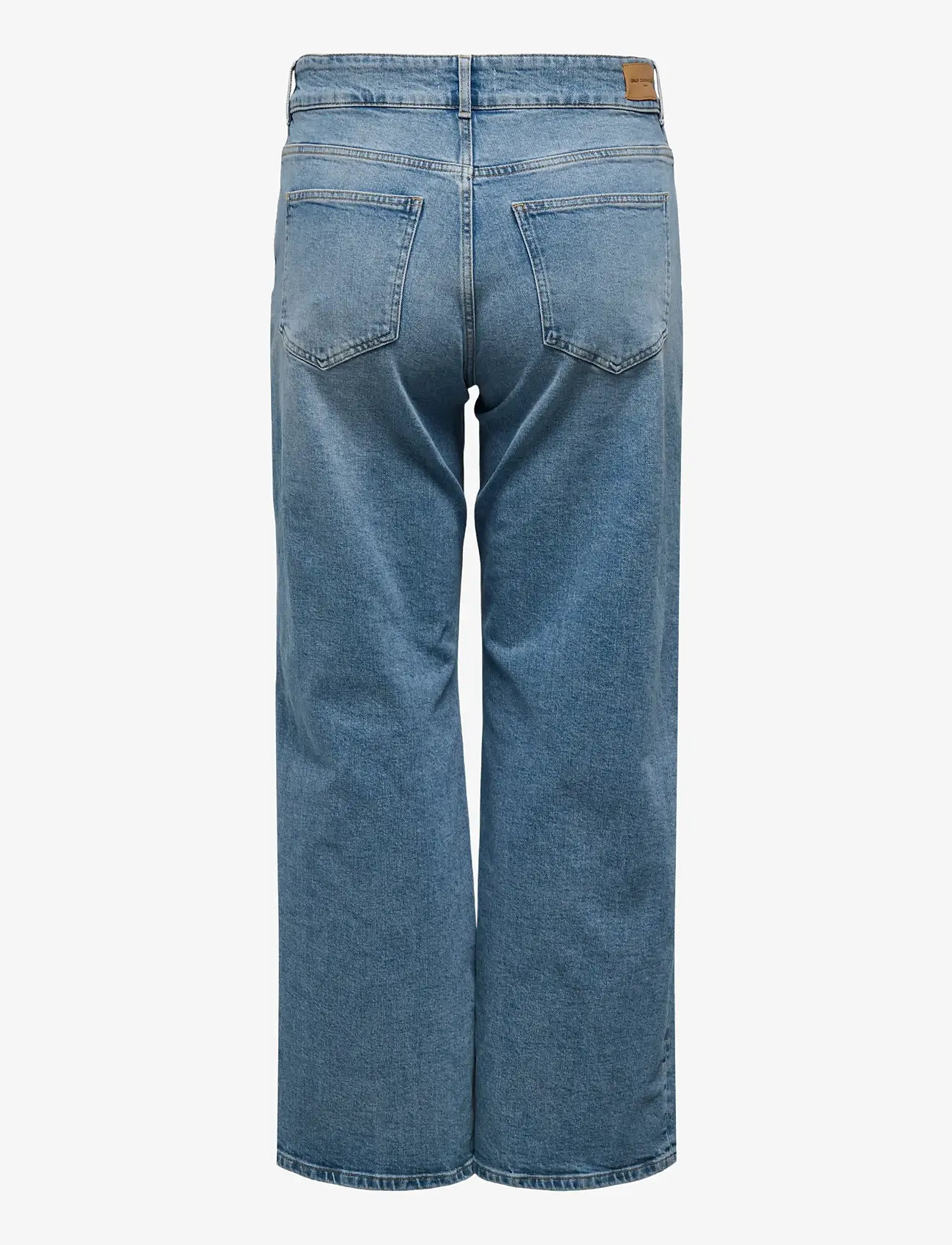 ONLY Carmakoma - CARJUICY HW WIDE LEG REA365 NOOS - brede jeans - medium blue denim - 2