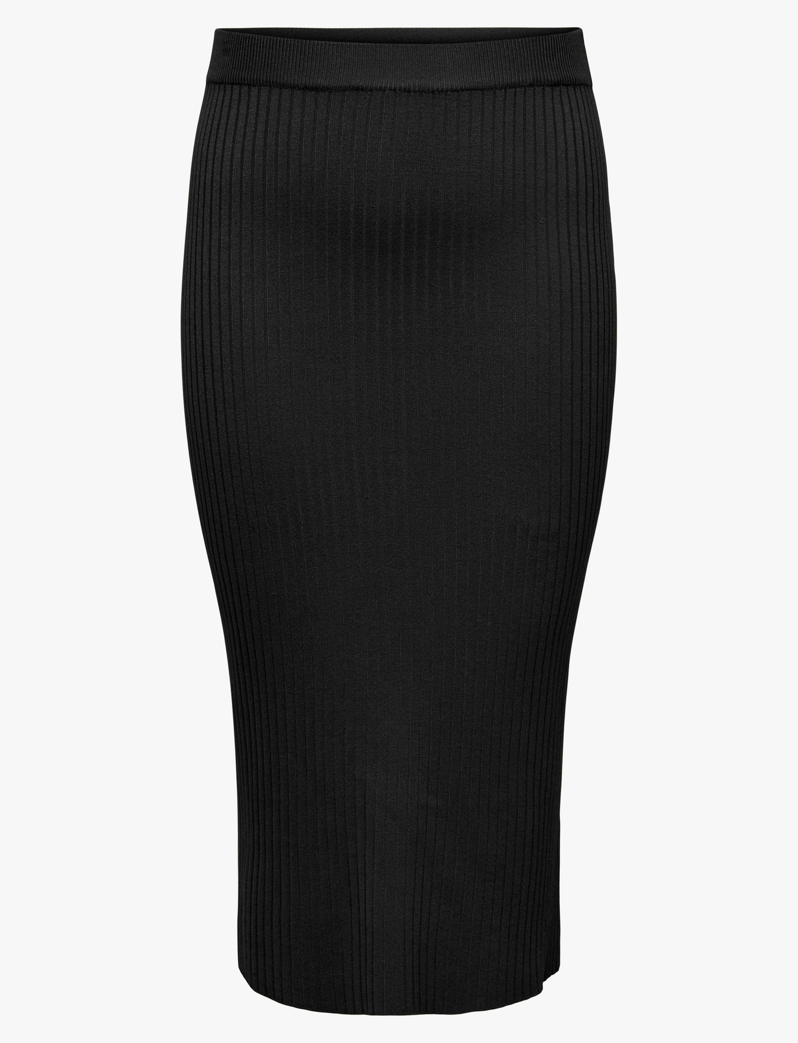 CARMILA LONG SKIRT KNT - BLACK