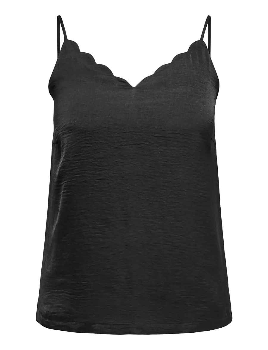 ONLY Carmakoma - CARDEBBIE SINGLET WVN NOOS - topid ja varrukateta alussärgid - black - 1