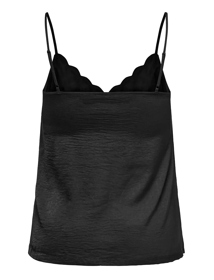 ONLY Carmakoma - CARDEBBIE SINGLET WVN NOOS - topid ja varrukateta alussärgid - black - 2
