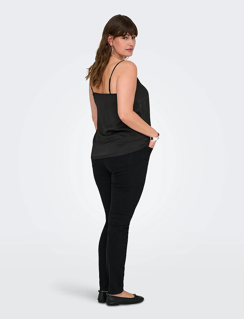 ONLY Carmakoma - CARDEBBIE SINGLET WVN NOOS - linnen - black - 3