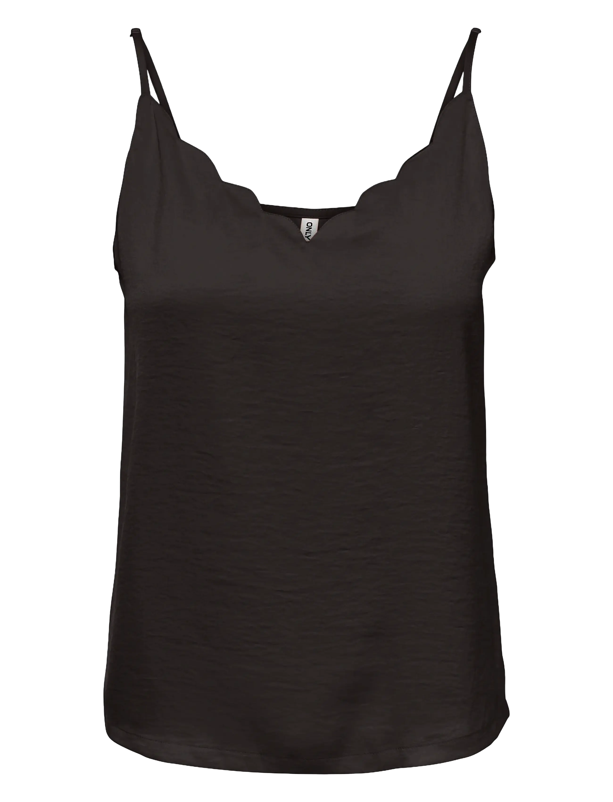 ONLY Carmakoma CARDEBBIE SINGLET WVN NOOS - Tøj - CHOCOLATE TORTE / black