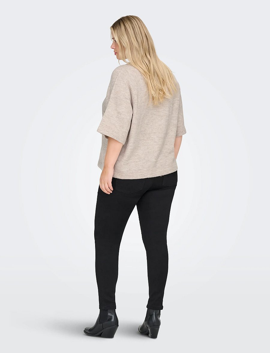 ONLY Carmakoma - CARSIMONI 3/4 PULLOVER KNT NOOS - pullover - pumice stone - 3