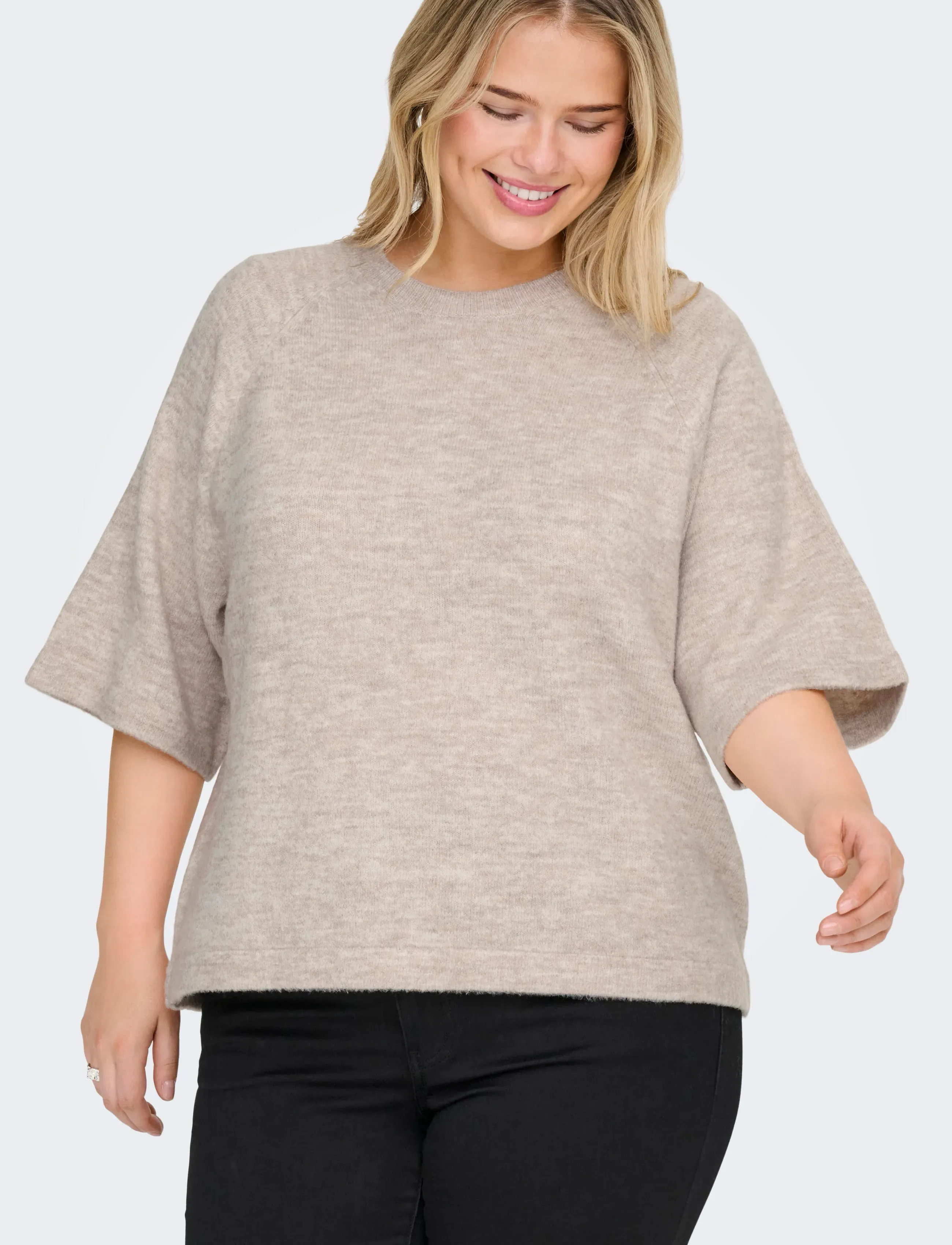 ONLY Carmakoma Carsimoni 3/4 Pullover Knt Noos stickade tröjor dam – bild 5
