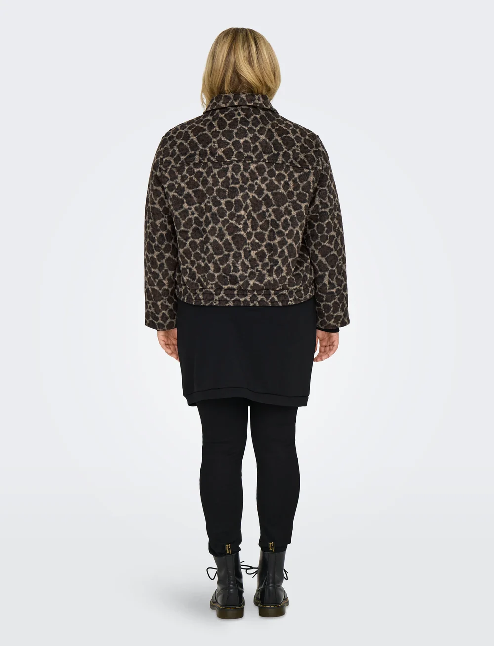 ONLY Carmakoma - CAREMILIA LEO BOMBER JACKET OTW - sügisjakid - chocolate torte - 3