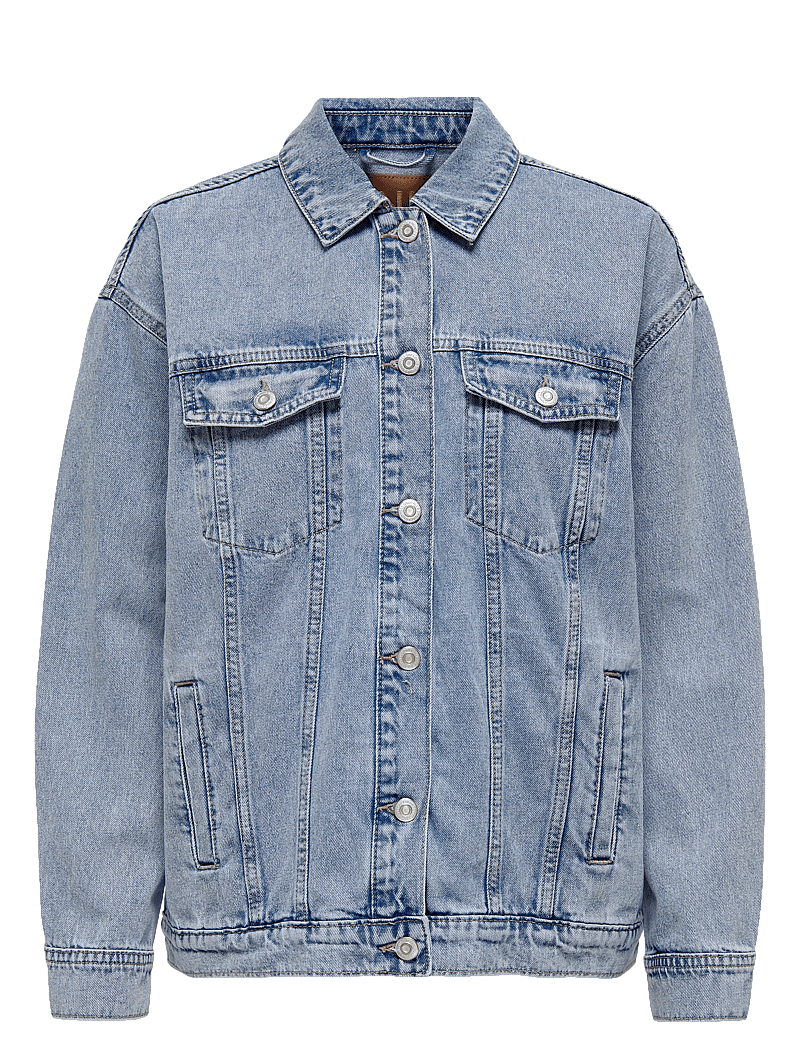 ONLY Carmakoma - CAROCEAN L/S OVERSIZE JKT DNM NOOS - kevadjoped - light blue denim - 1
