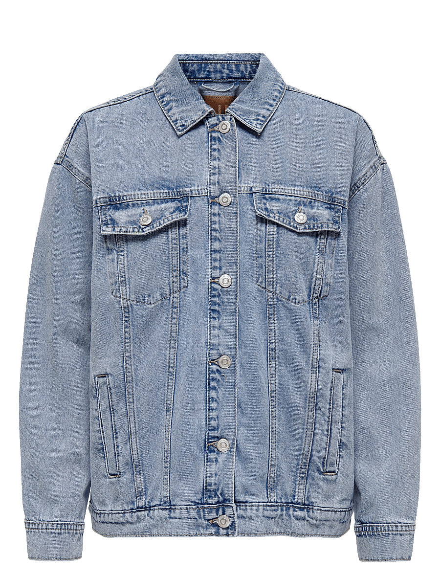 ONLY Carmakoma - CAROCEAN L/S OVERSIZE JKT DNM NOOS - frühlingsjacken - light blue denim - 1