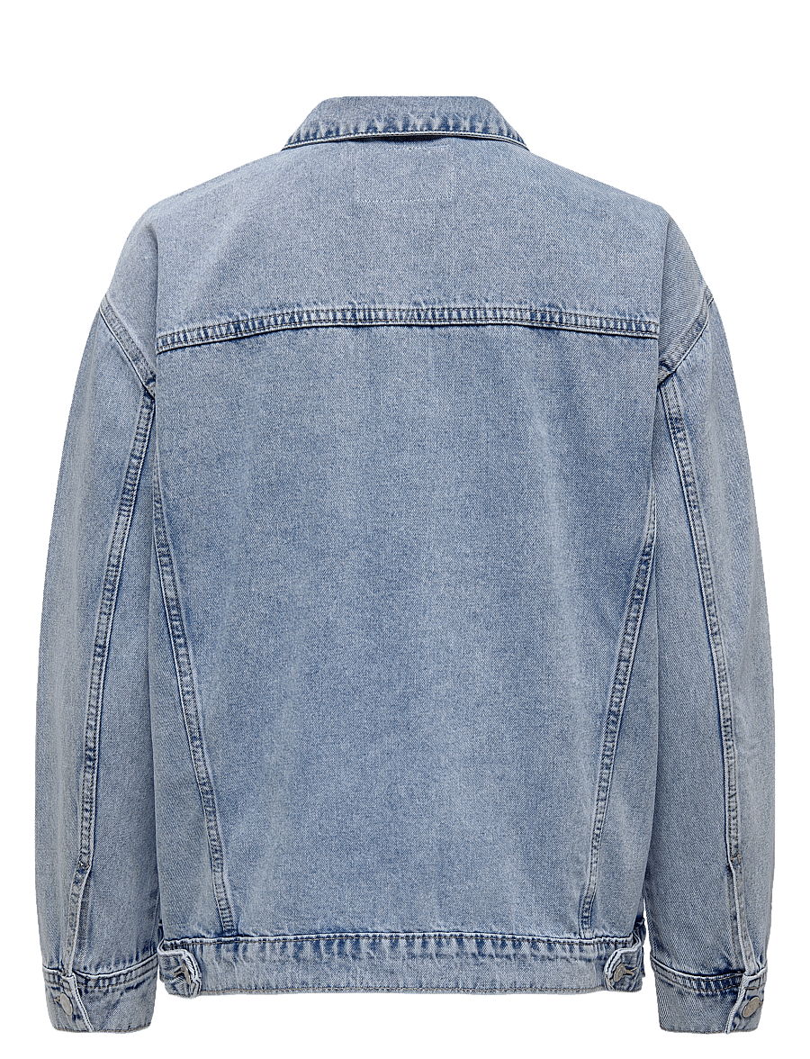 ONLY Carmakoma - CAROCEAN L/S OVERSIZE JKT DNM NOOS - frühlingsjacken - light blue denim - 2
