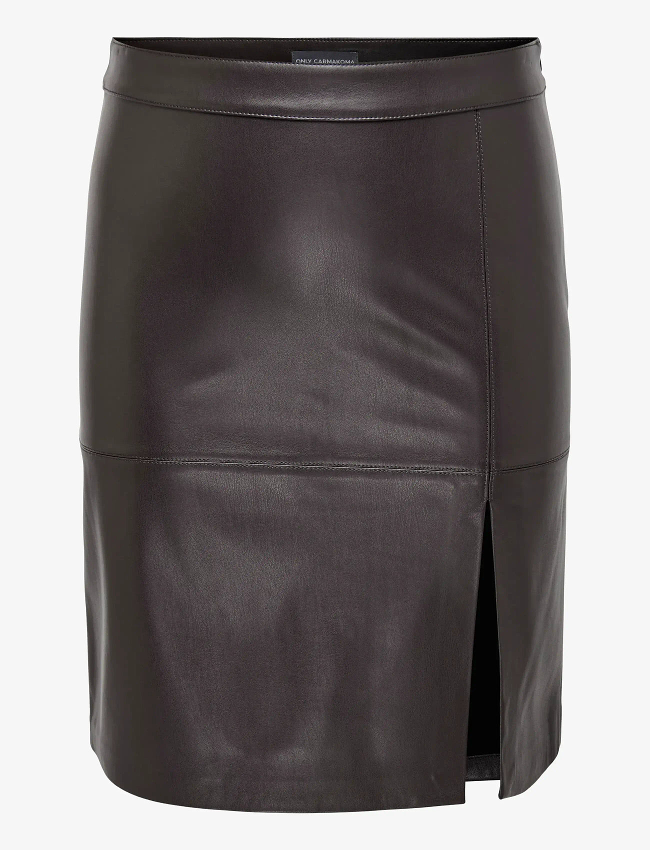 ONLY Carmakoma - CAROLINE FAUX LEATHER SKIRT OTW - pliiatsseelikud - chocolate torte - 1