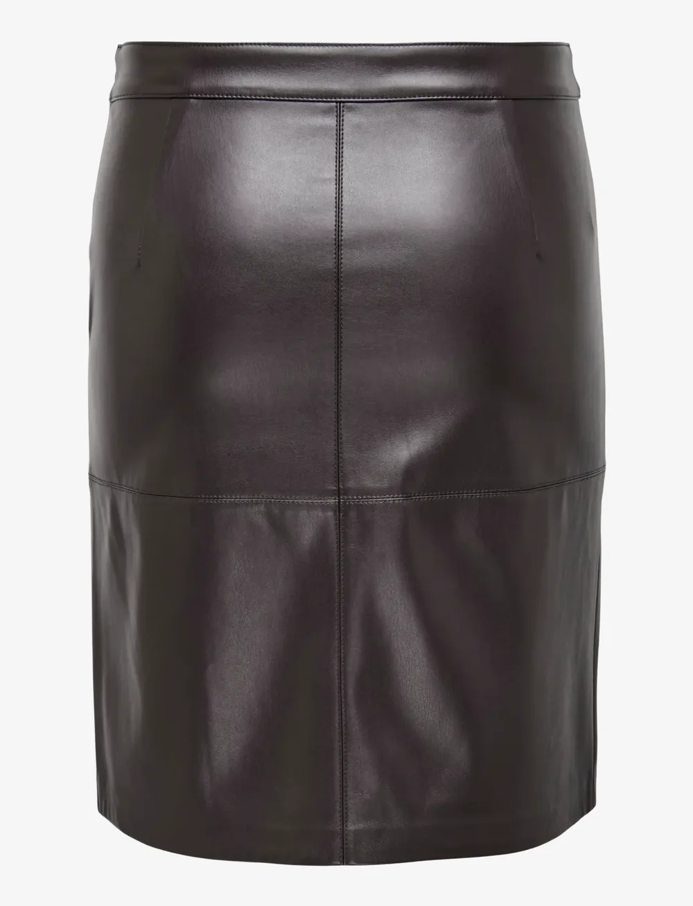 ONLY Carmakoma - CAROLINE FAUX LEATHER SKIRT OTW - pennkjolar - chocolate torte - 2