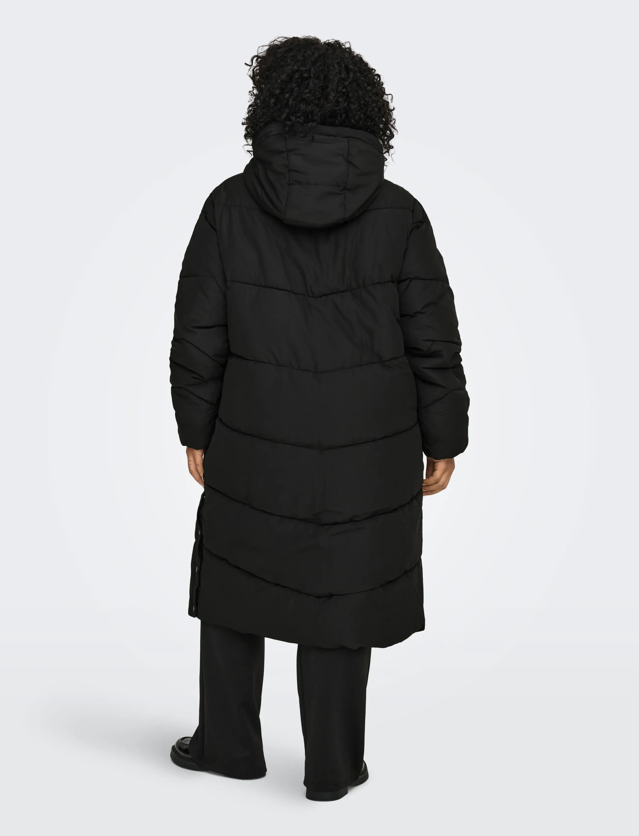 ONLY Carmakoma - CARMAGGI LIFE LONG PUFFER OTW - vinterjakker - black - 3
