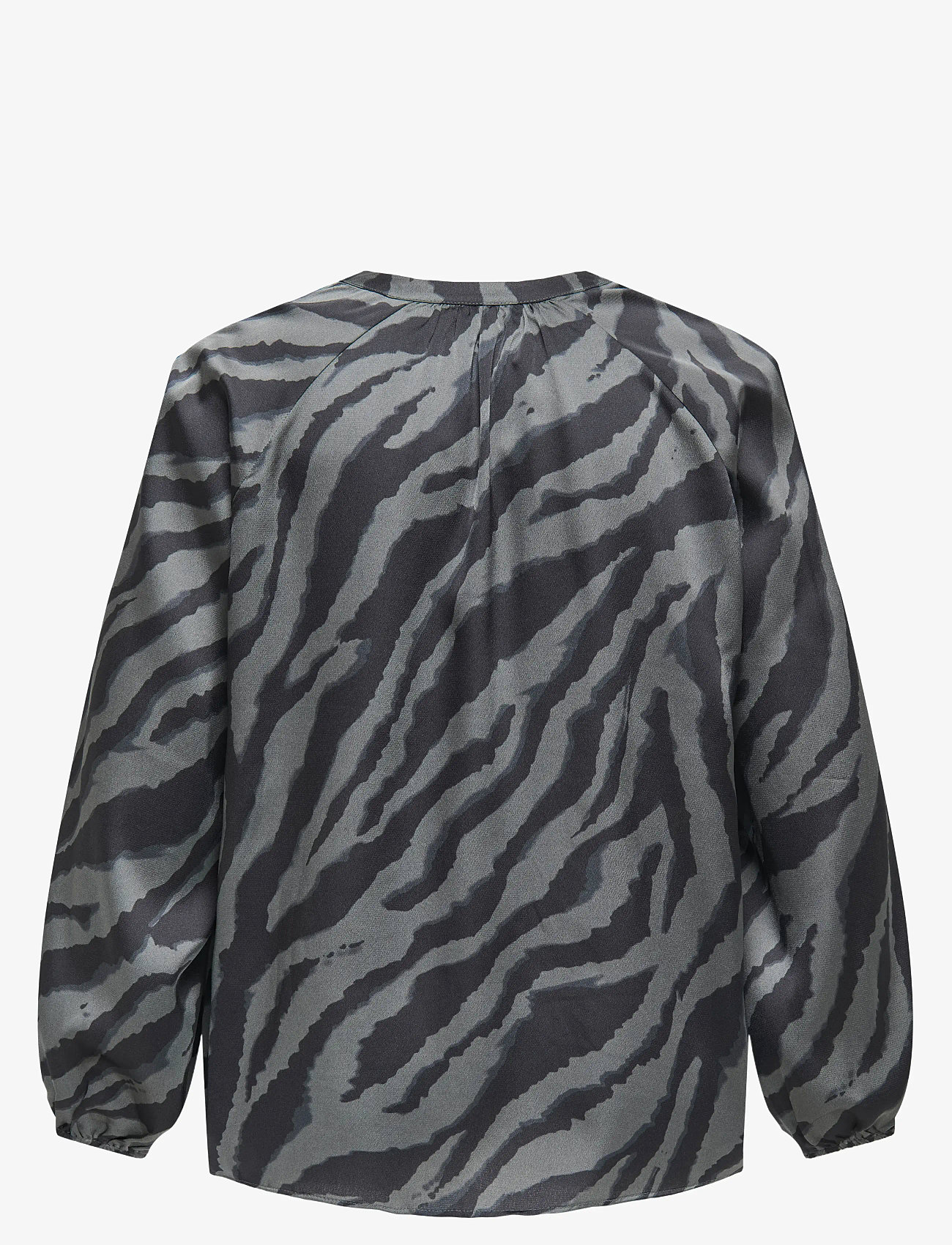 ONLY Carmakoma - CARZORRA L/S O-NECK SPLIT TOP WVN - langärmlige blusen - black - 2