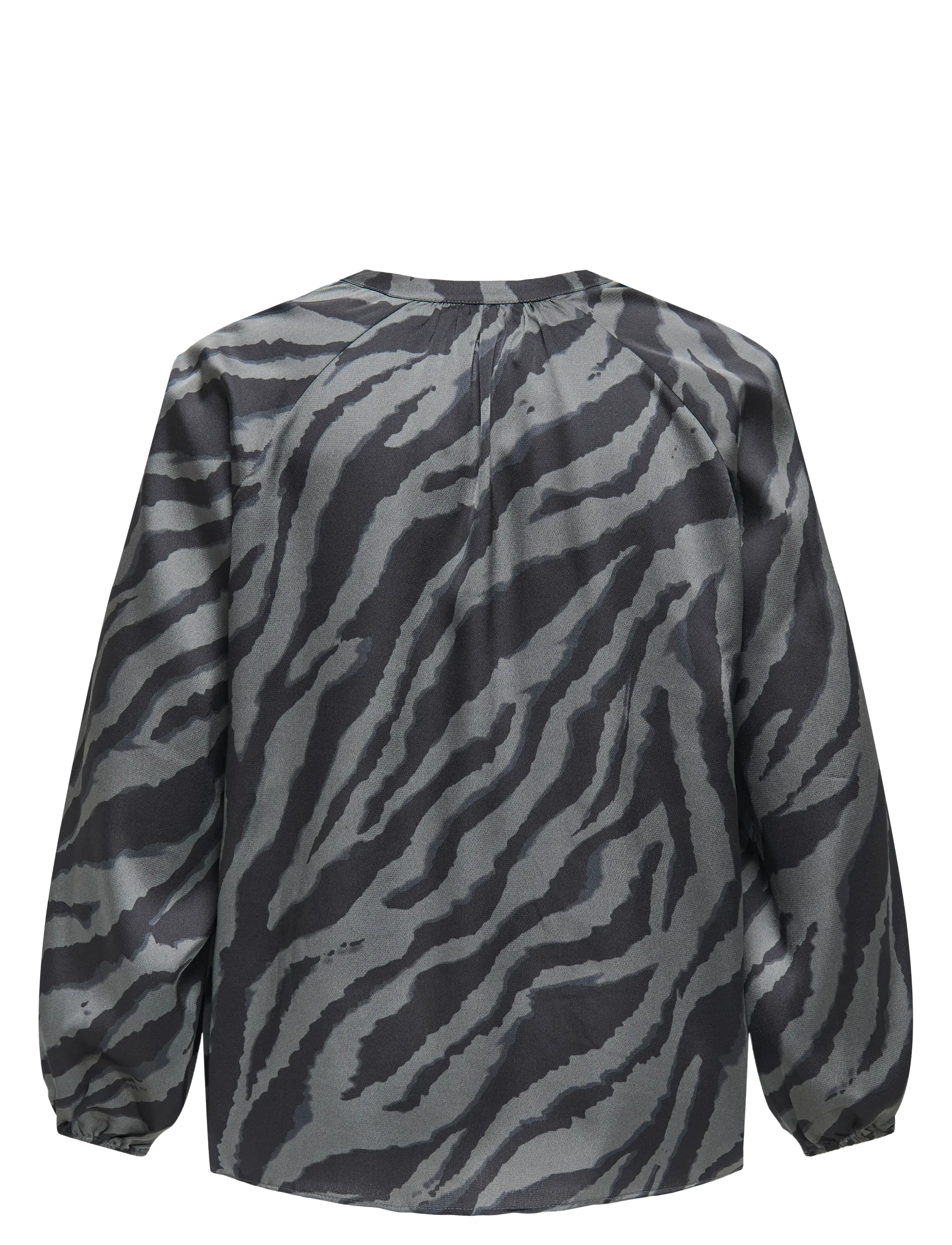 ONLY Carmakoma - CARZORRA L/S O-NECK SPLIT TOP WVN - black - 2