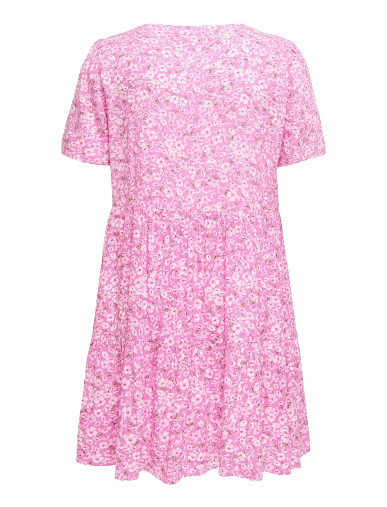 ONLY Carmakoma - CARZALLY S/S THEA TUNIC DRESS NOOS - kurze kleider - fuchsia pink - 2