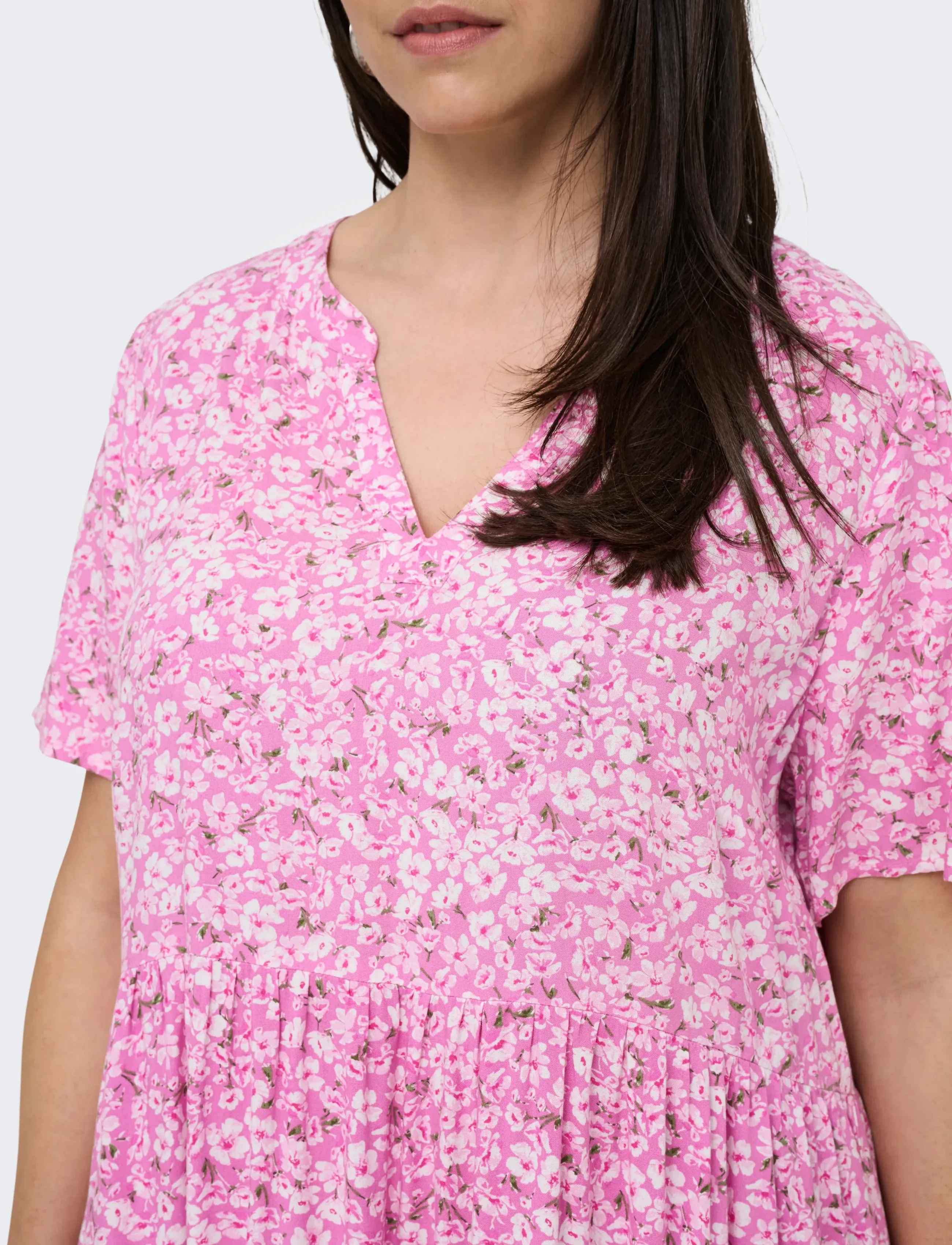 ONLY Carmakoma Carzally S/S Thea Tunic Dress Noos korta klänningar dam – bild 5