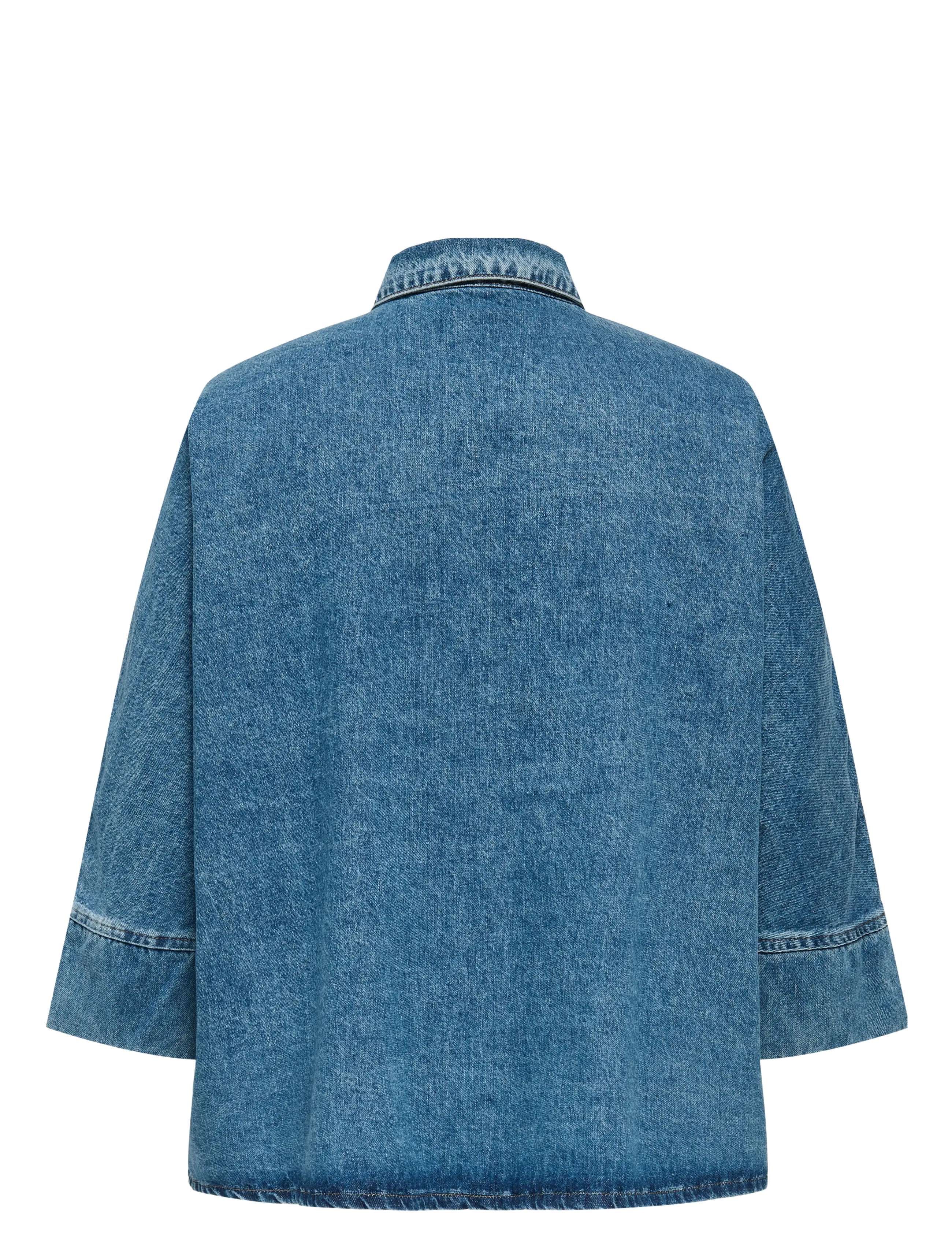 ONLY Carmakoma - CARGRACE 3/4 DNM SHIRT TAI NOOS - jeanshemden - medium blue denim - 2