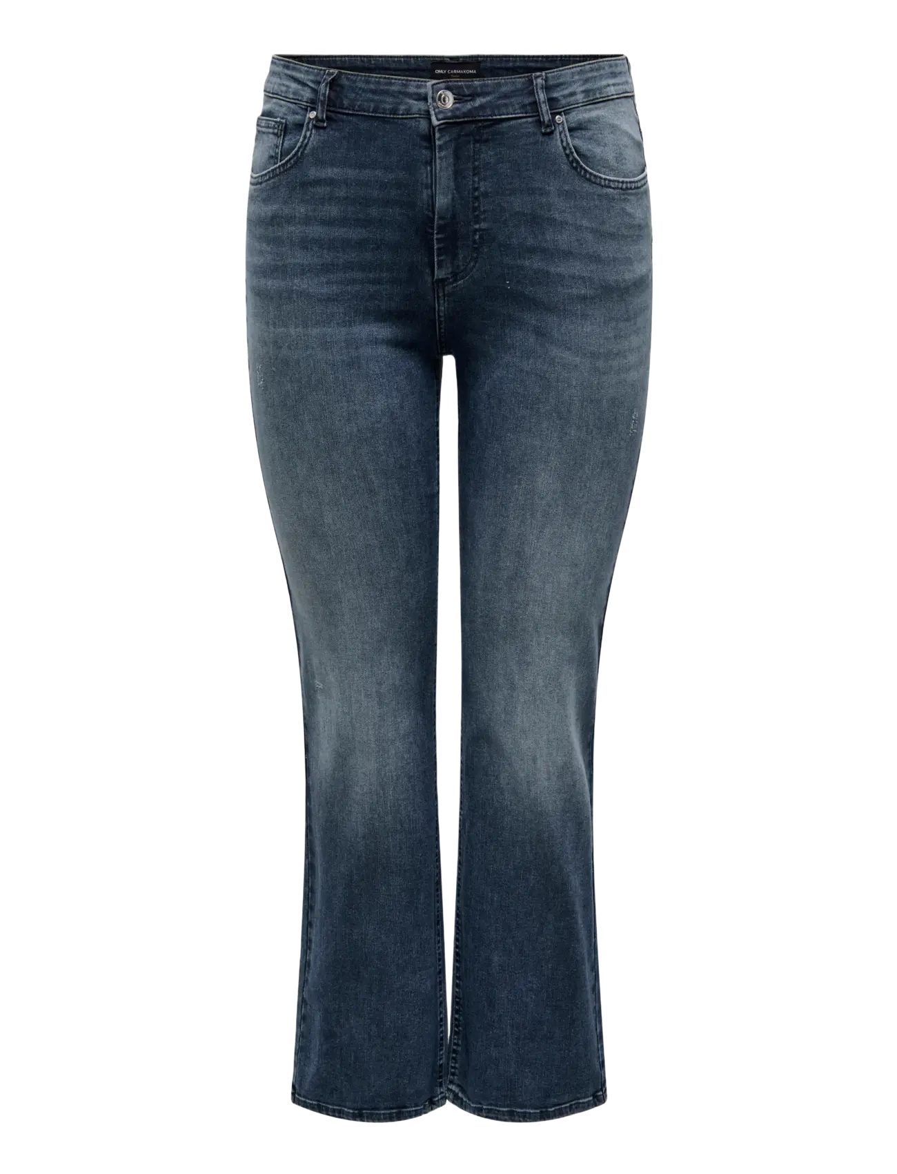 ONLY Carmakoma - CARWILLY HW FLARED DNM REA409 NOOS - schlaghosen - blue black denim - 1