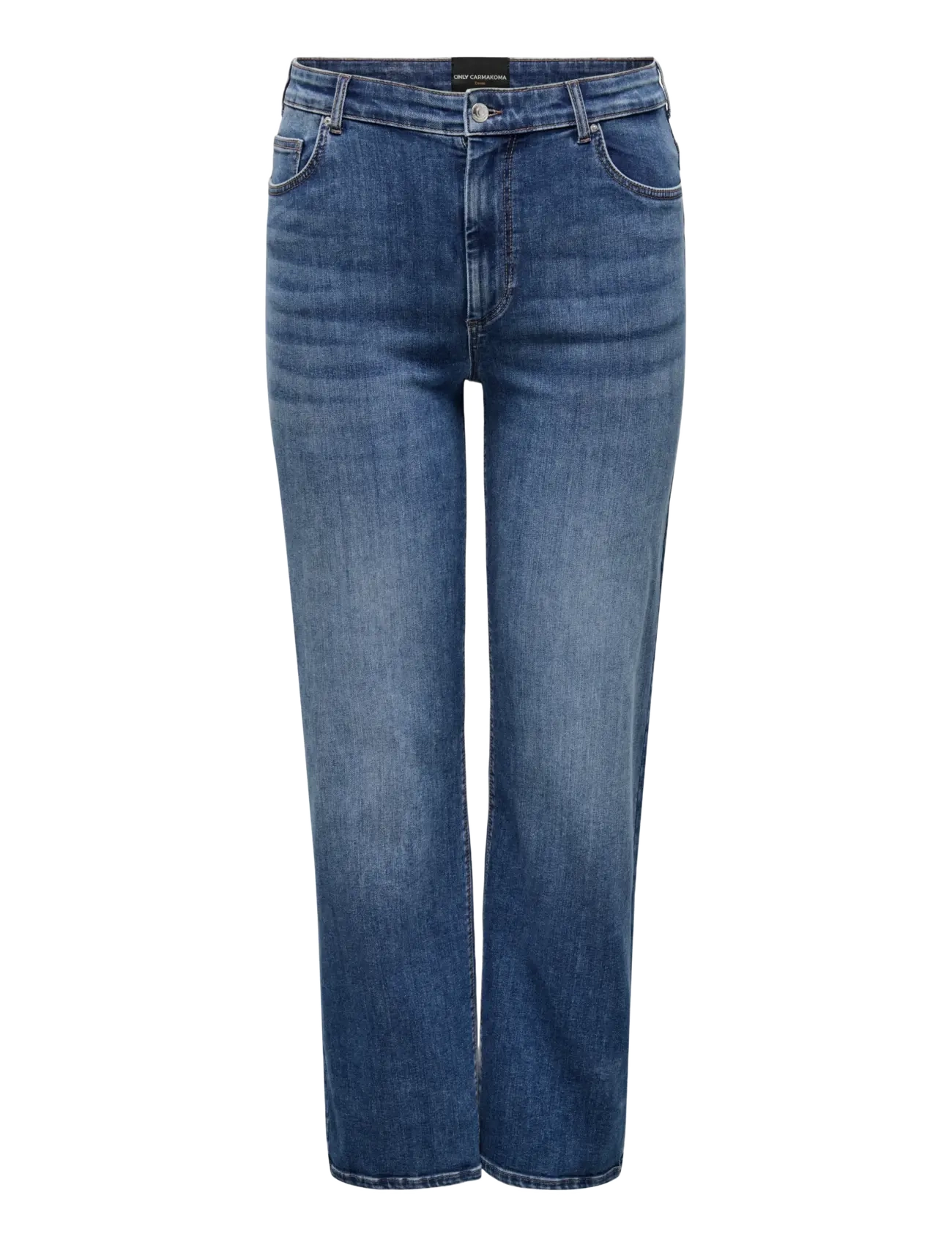 ONLY Carmakoma - CARWILLY HW STRAIGHT DNM TAI021 NOOS - gerade jeans - dark blue denim - 1