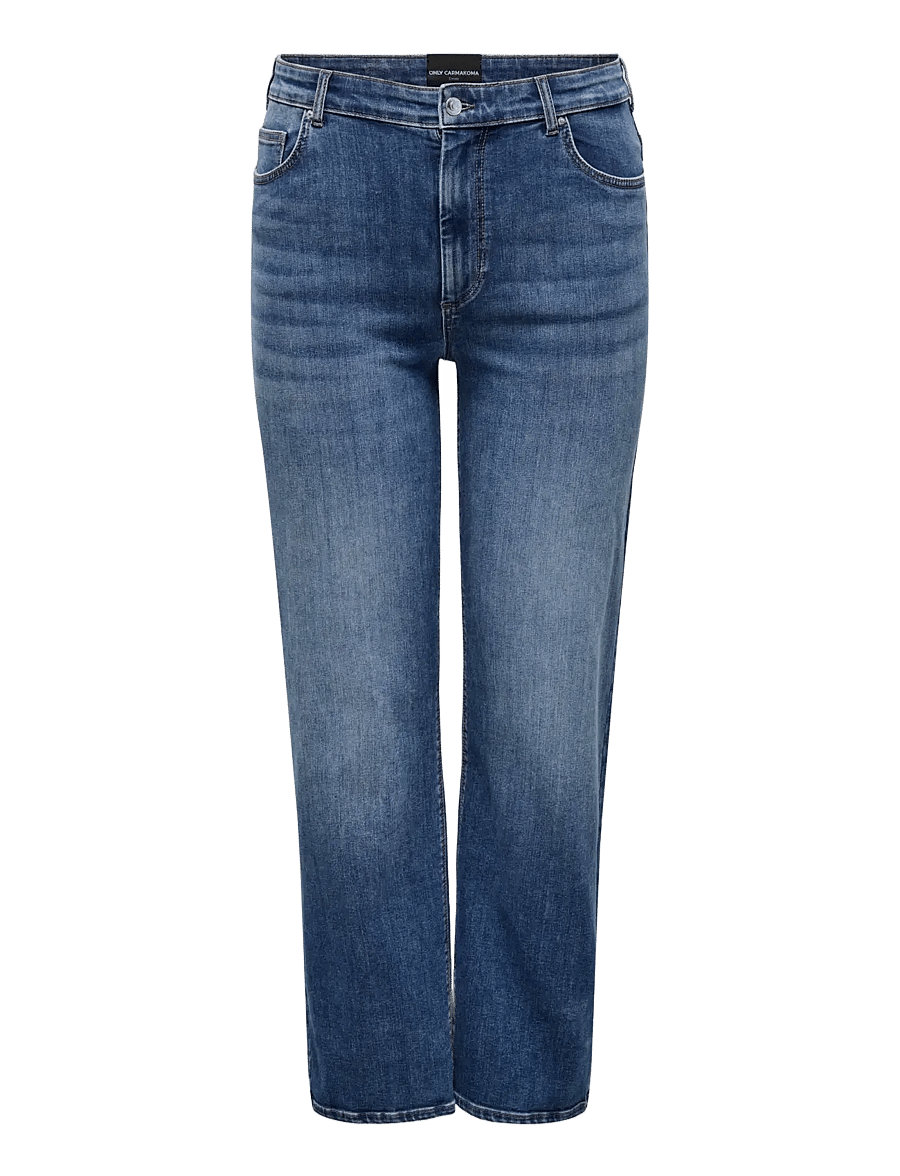 ONLY Carmakoma - CARWILLY HW STRAIGHT DNM TAI021 NOOS - gerade jeans - dark blue denim - 1