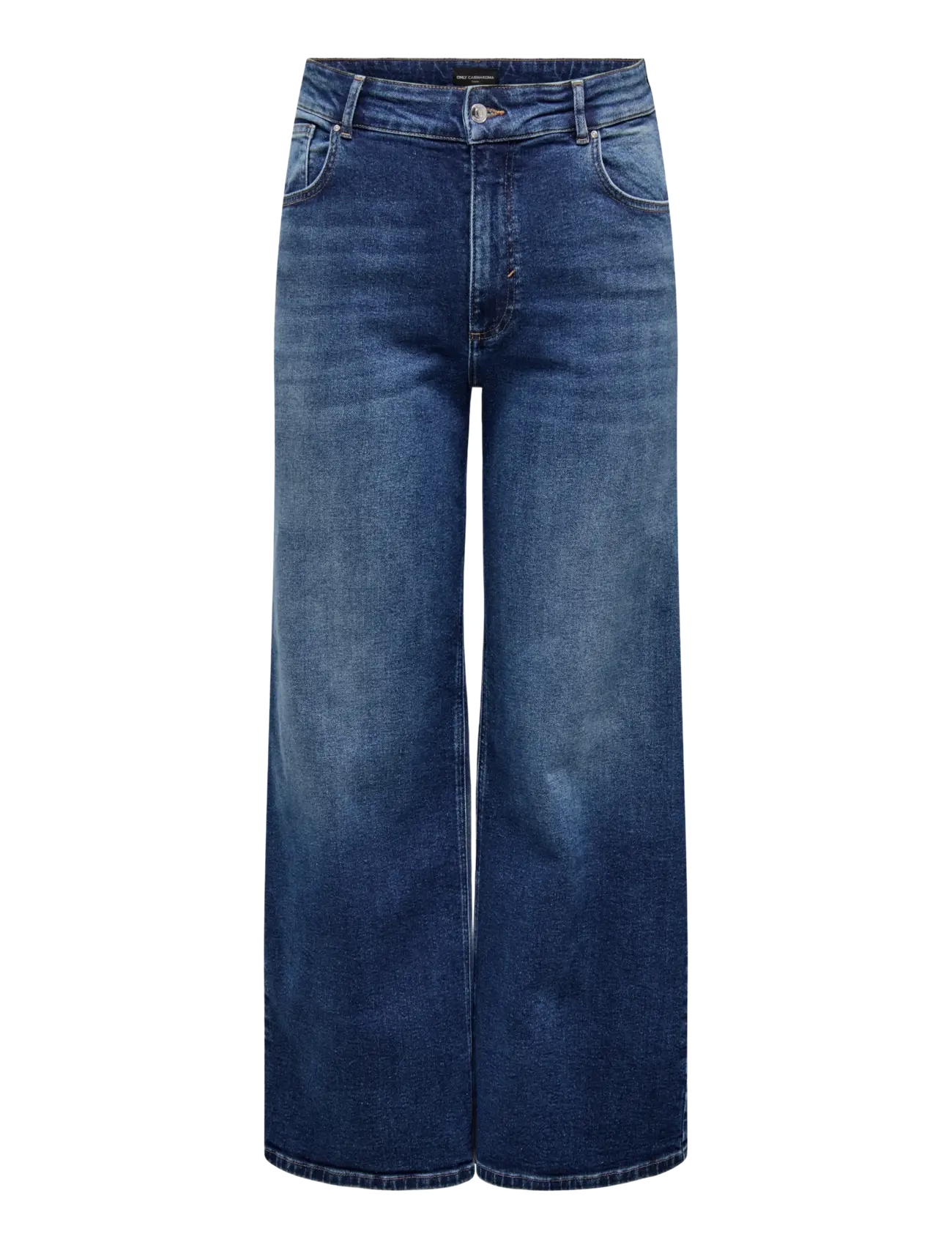 ONLY Carmakoma CARJUICY HW WIDE LEG REA255 NOOS - Teksad - DARK BLUE DENIM / blue