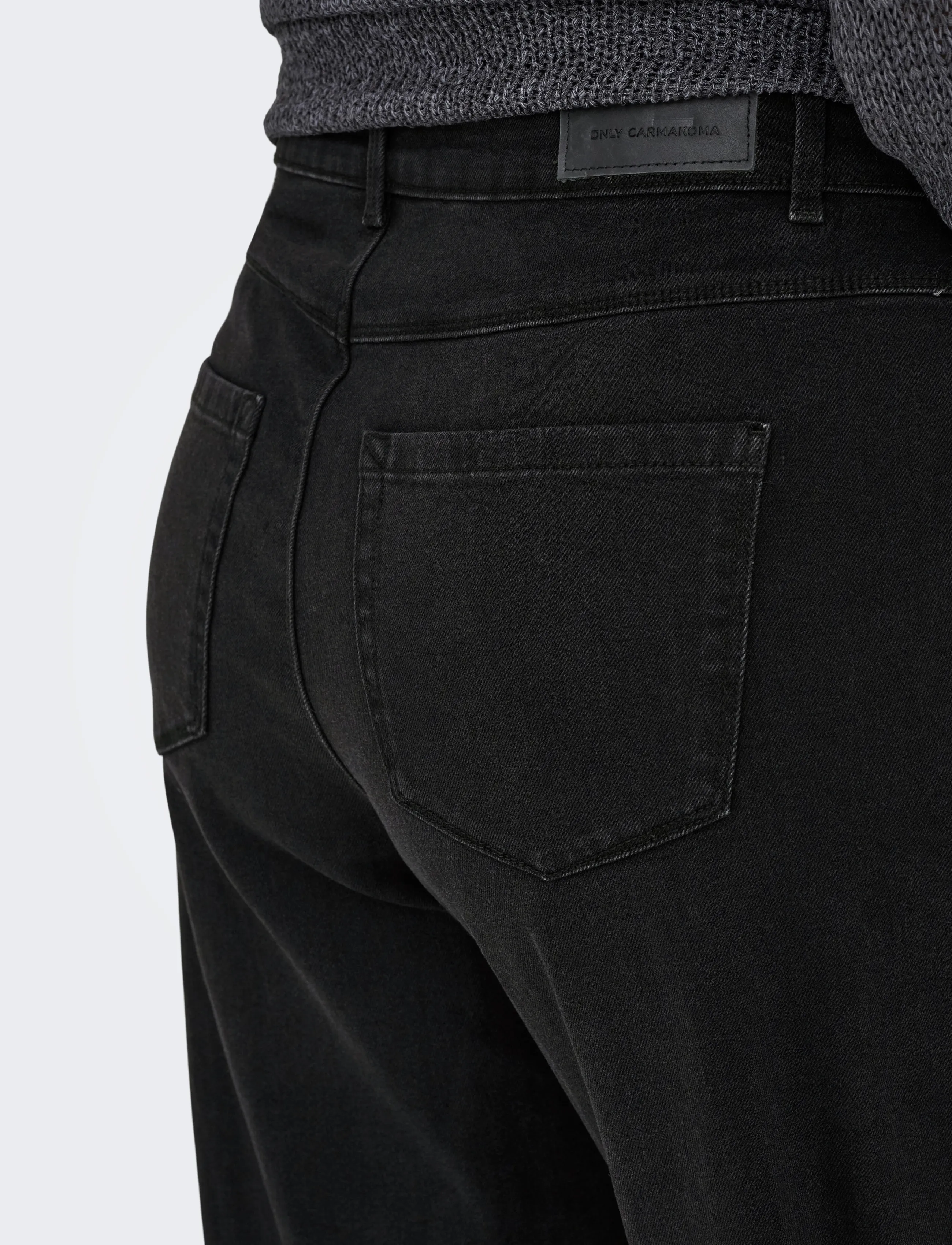 ONLY Carmakoma - CARSNOW HW WIDE DNM JEANS  PIM WB NOOS - brede jeans - washed black - 5