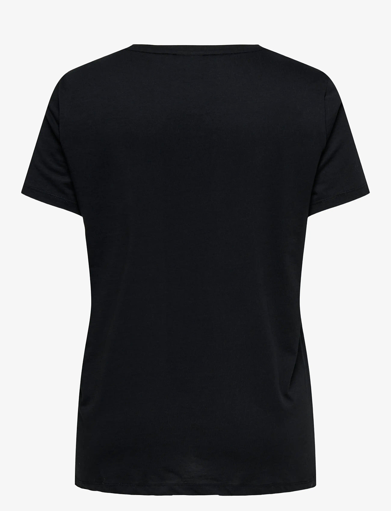 ONLY Carmakoma - CARCRUZ LIFE SS O-NECK REG TEE JRS - black - 2