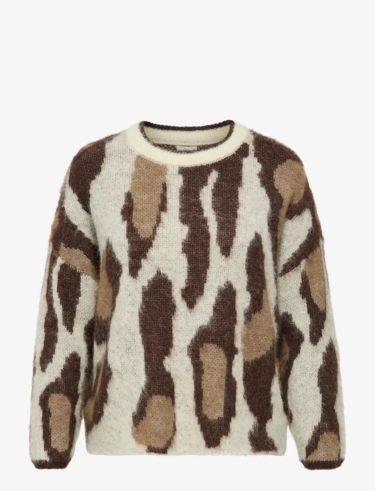 ONLY Carmakoma - CAREDELIE LIFE LS JQ O-NECK KNT - pullover - birch - 1