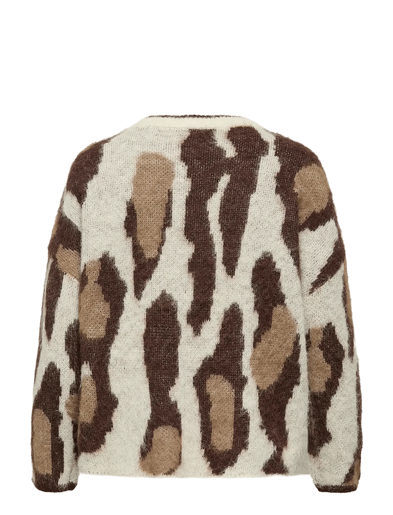 ONLY Carmakoma - CAREDELIE LIFE LS JQ O-NECK KNT - pullover - birch - 2