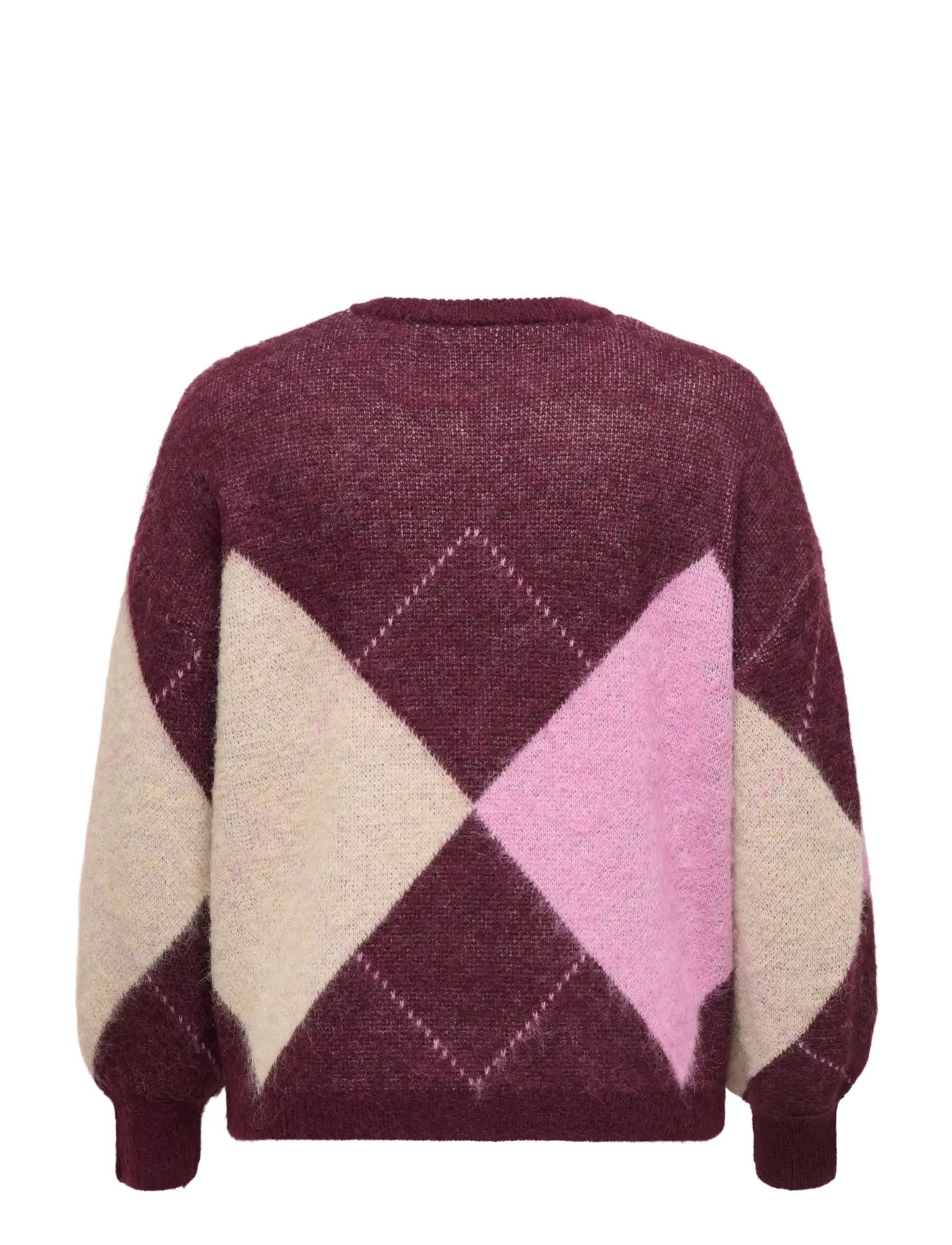 ONLY Carmakoma - CARNOEME JQ LS O-NECK KNT NOOS - winetasting - 2