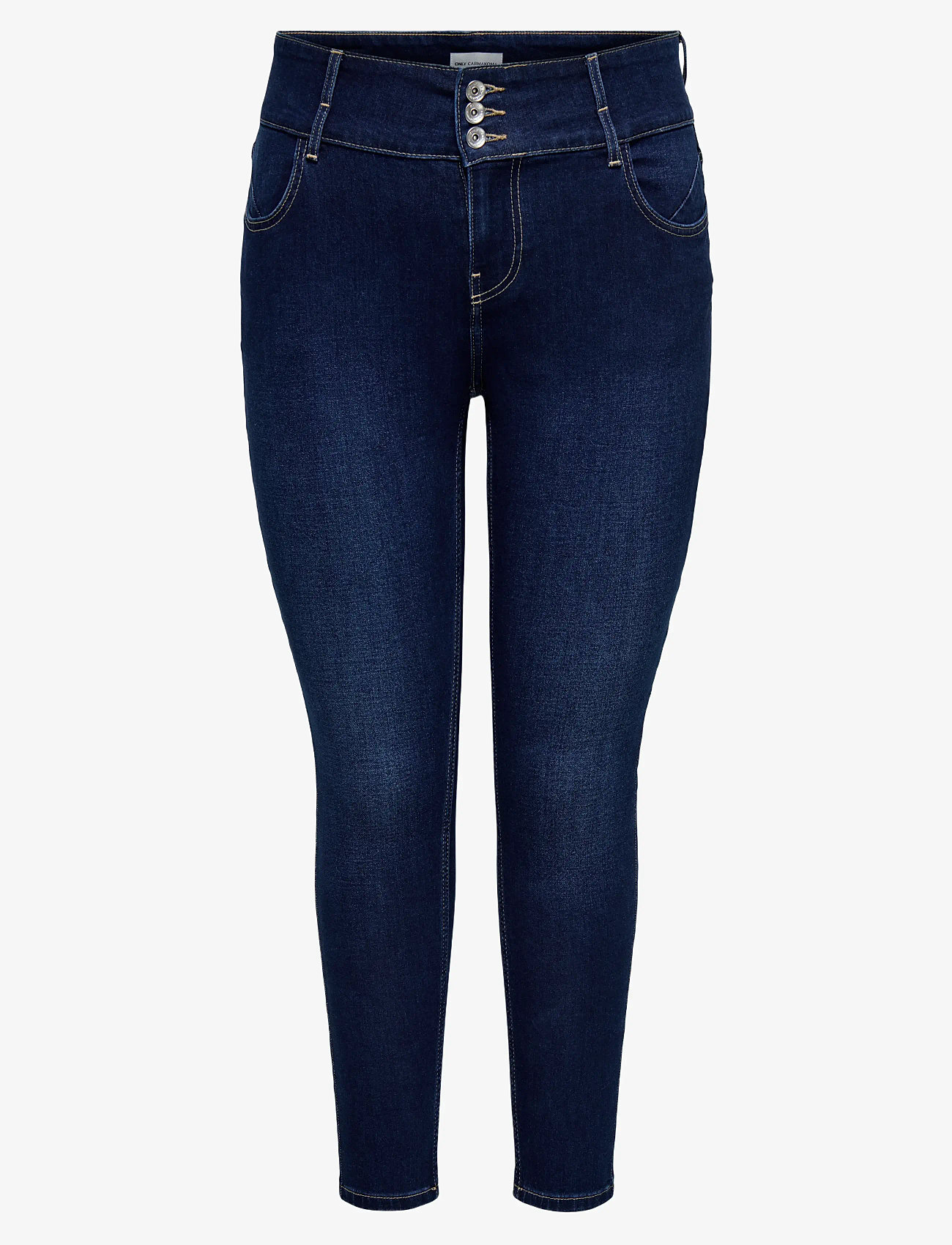 ONLY Carmakoma - CARANNA HW SKINNY ANK MBD DNM ANA NOOS - skinny jeans - medium blue denim - 1