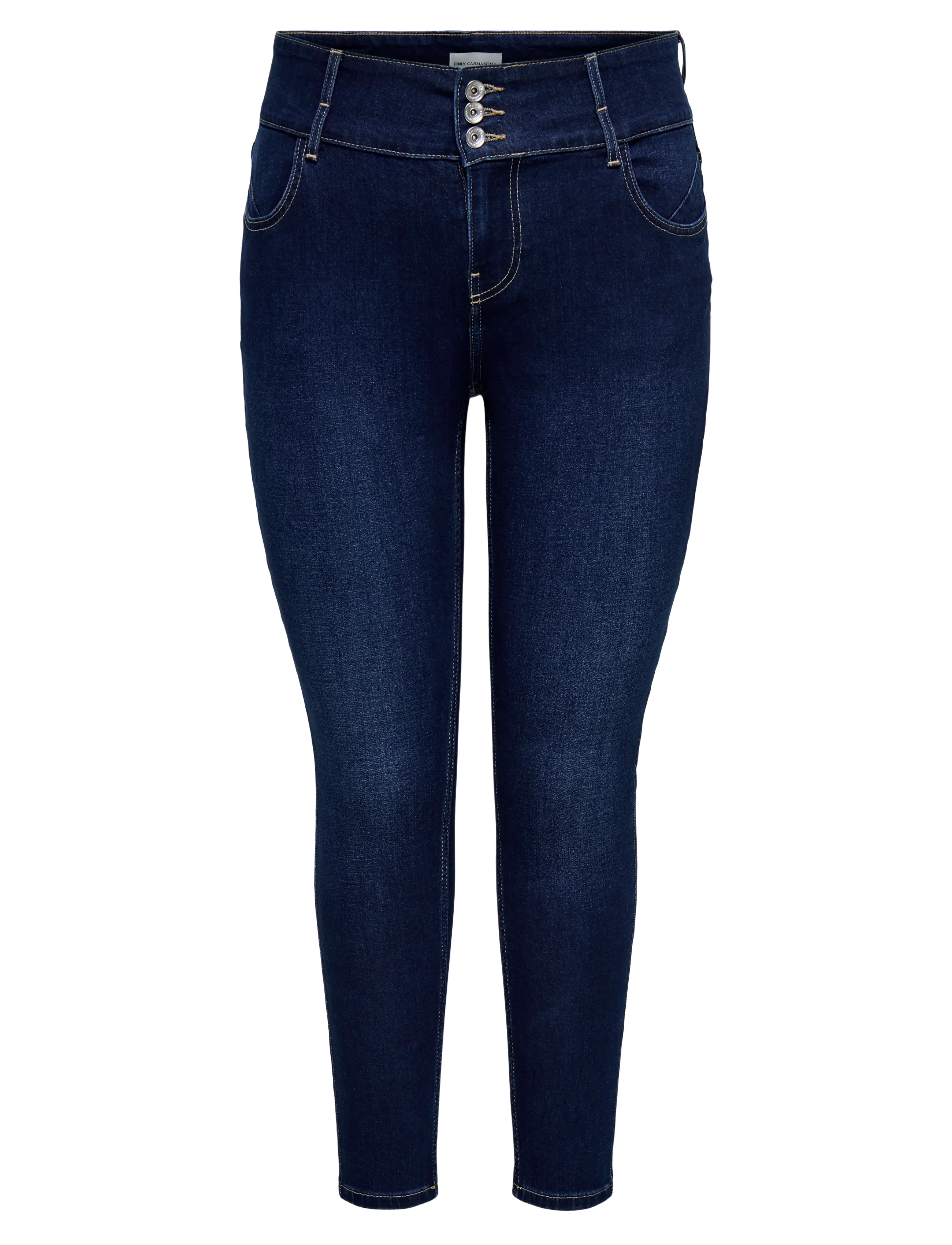 ONLY Carmakoma CARANNA HW SKINNY ANK MBD DNM ANA NOOS - Teksad - MEDIUM BLUE DENIM / blue