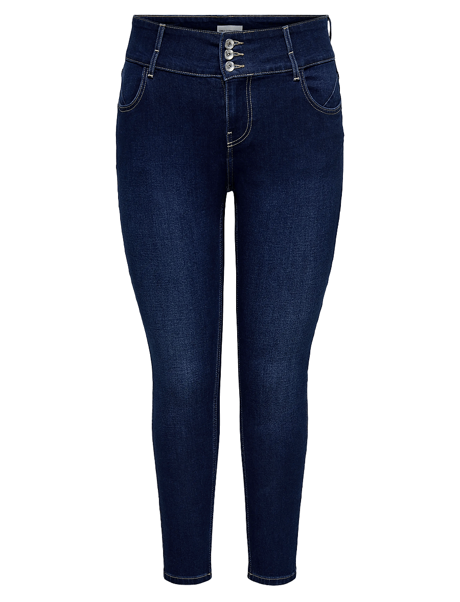 ONLY Carmakoma - CARANNA HW SKINNY ANK MBD DNM ANA NOOS - medium blue denim - 1