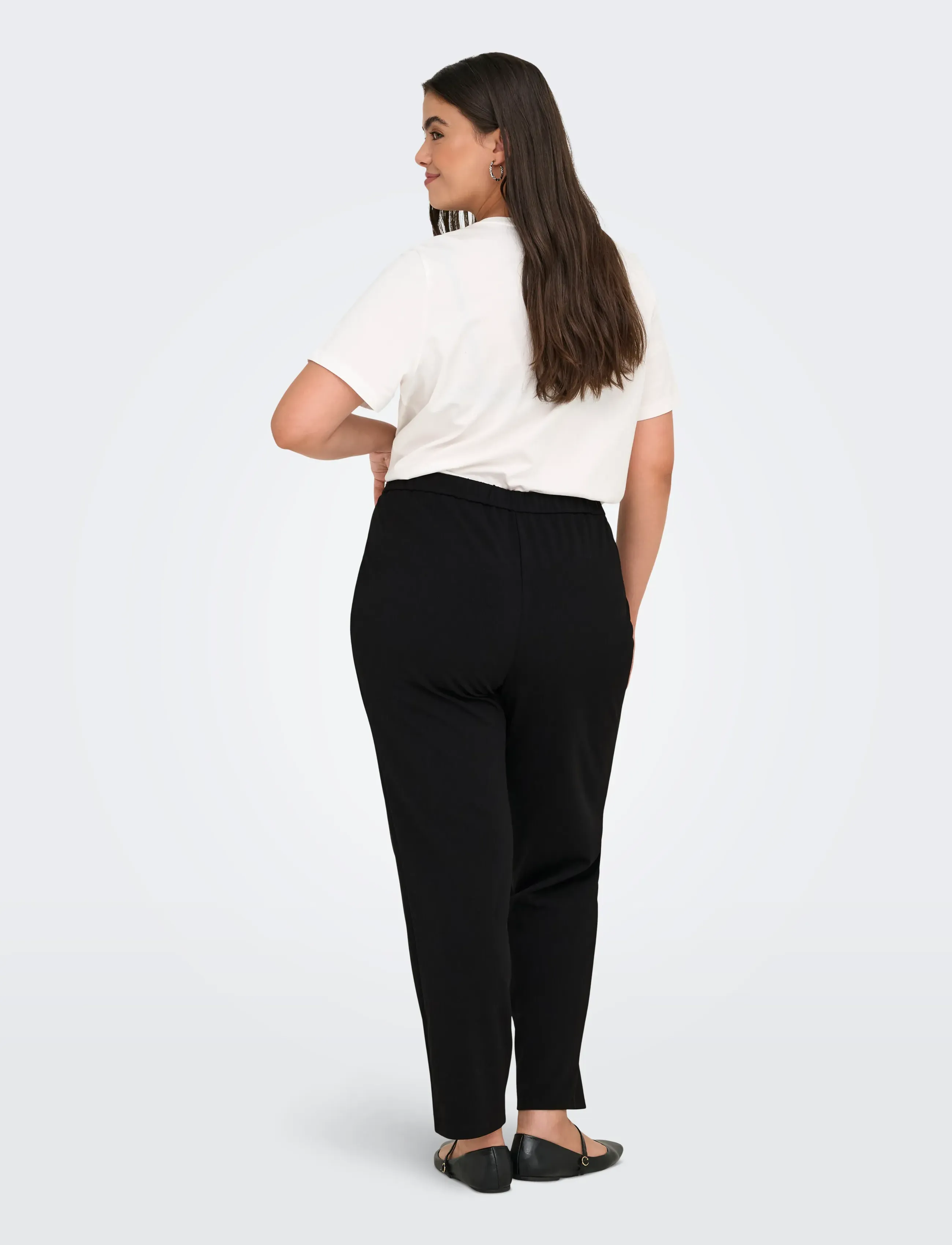 ONLY Carmakoma - CARWINNER HW PANT PNT - alt laiad püksid - black - 3
