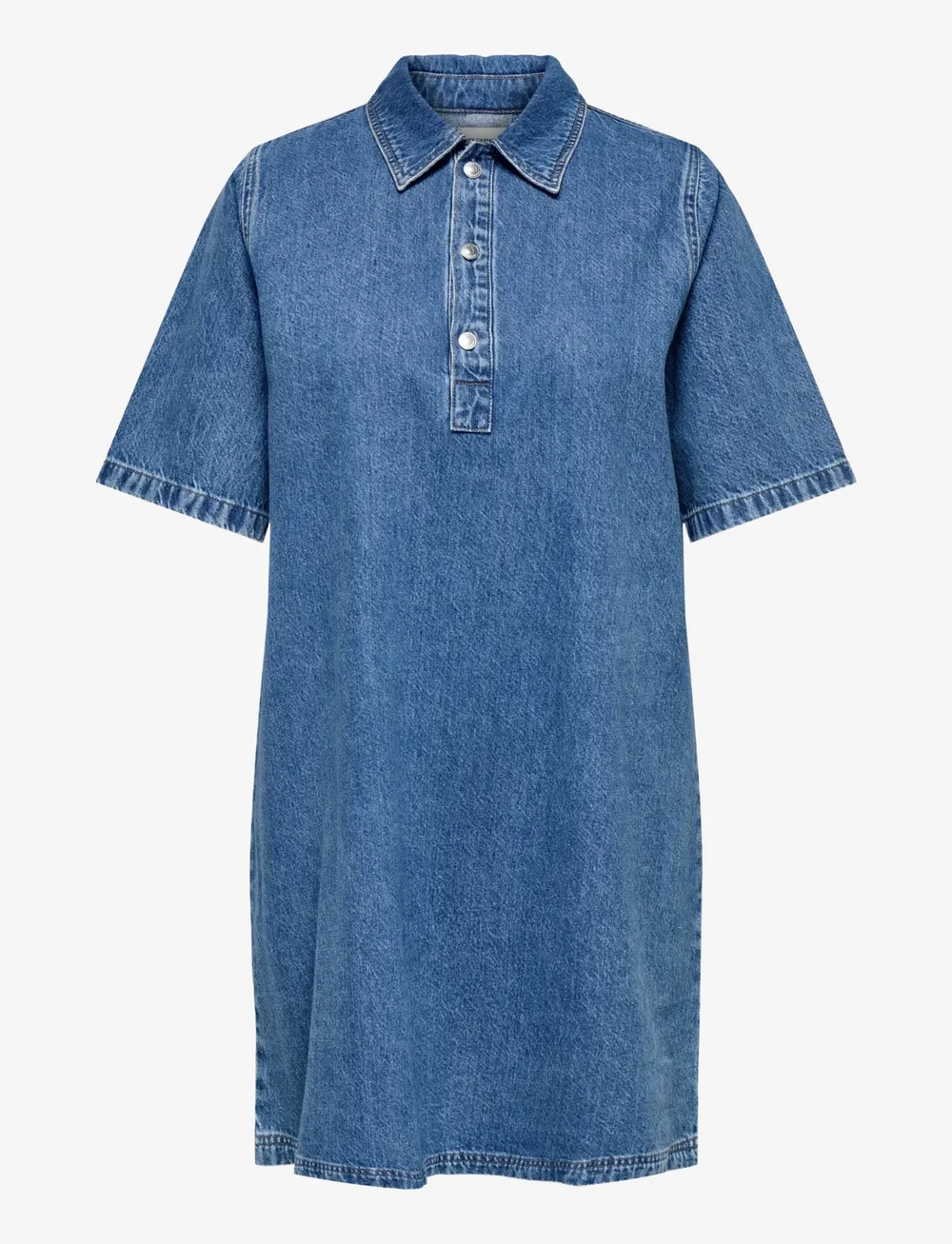 ONLY Carmakoma - CARGRY S/S KNEE DRESS DNM AZG - skjortklänningar - medium blue denim - 0