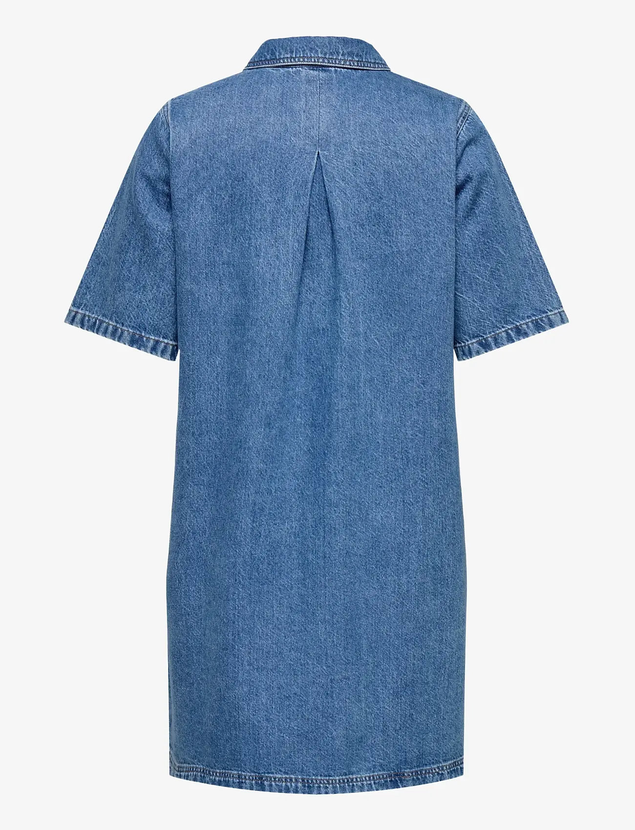ONLY Carmakoma - CARGRY S/S KNEE DRESS DNM AZG - hemdkleider - medium blue denim - 1