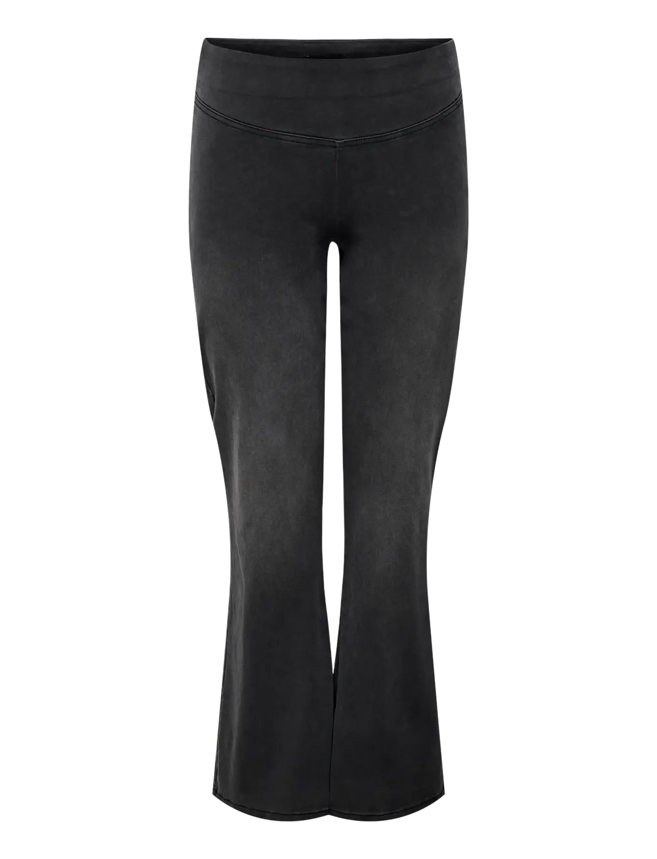ONLY Carmakoma - CARROYAL MID WAIST FLARED LEGGING NOOS - washed black - 1