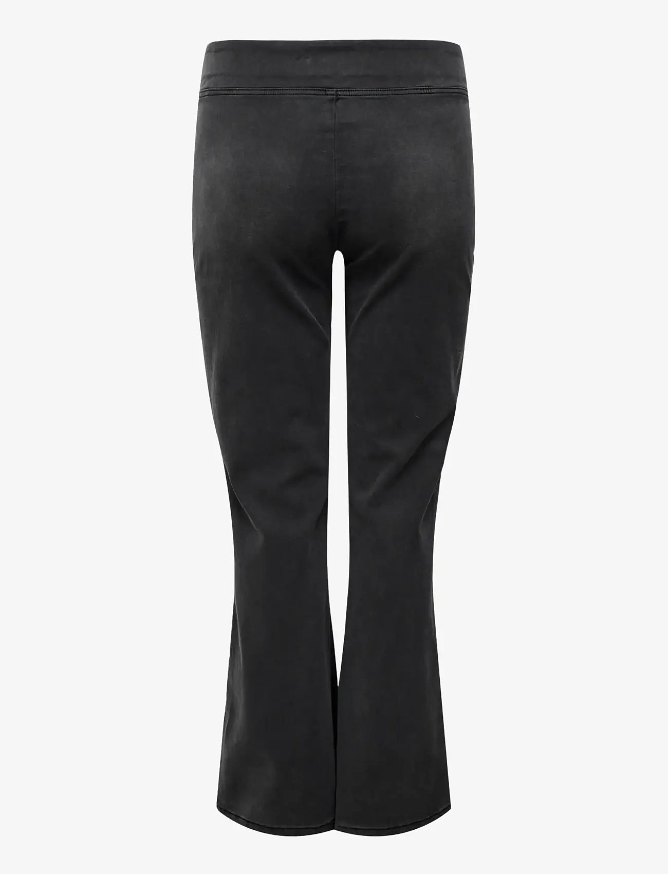 ONLY Carmakoma - CARROYAL MID WAIST FLARED LEGGING NOOS - schlaghose - washed black - 2