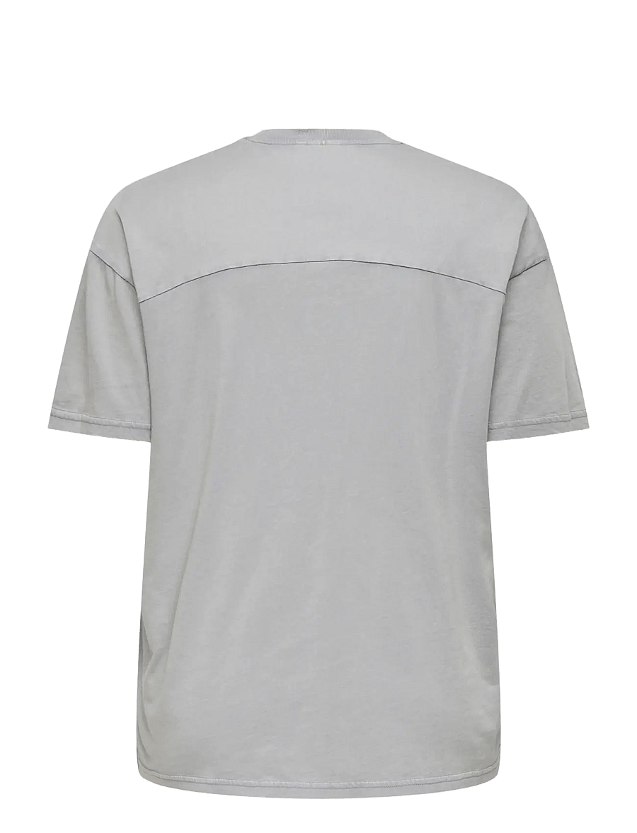 ONLY Carmakoma - CARTICO LIFE SS RELAXED O-NECK TEE JRS - t-shirts - ultimate grey - 1