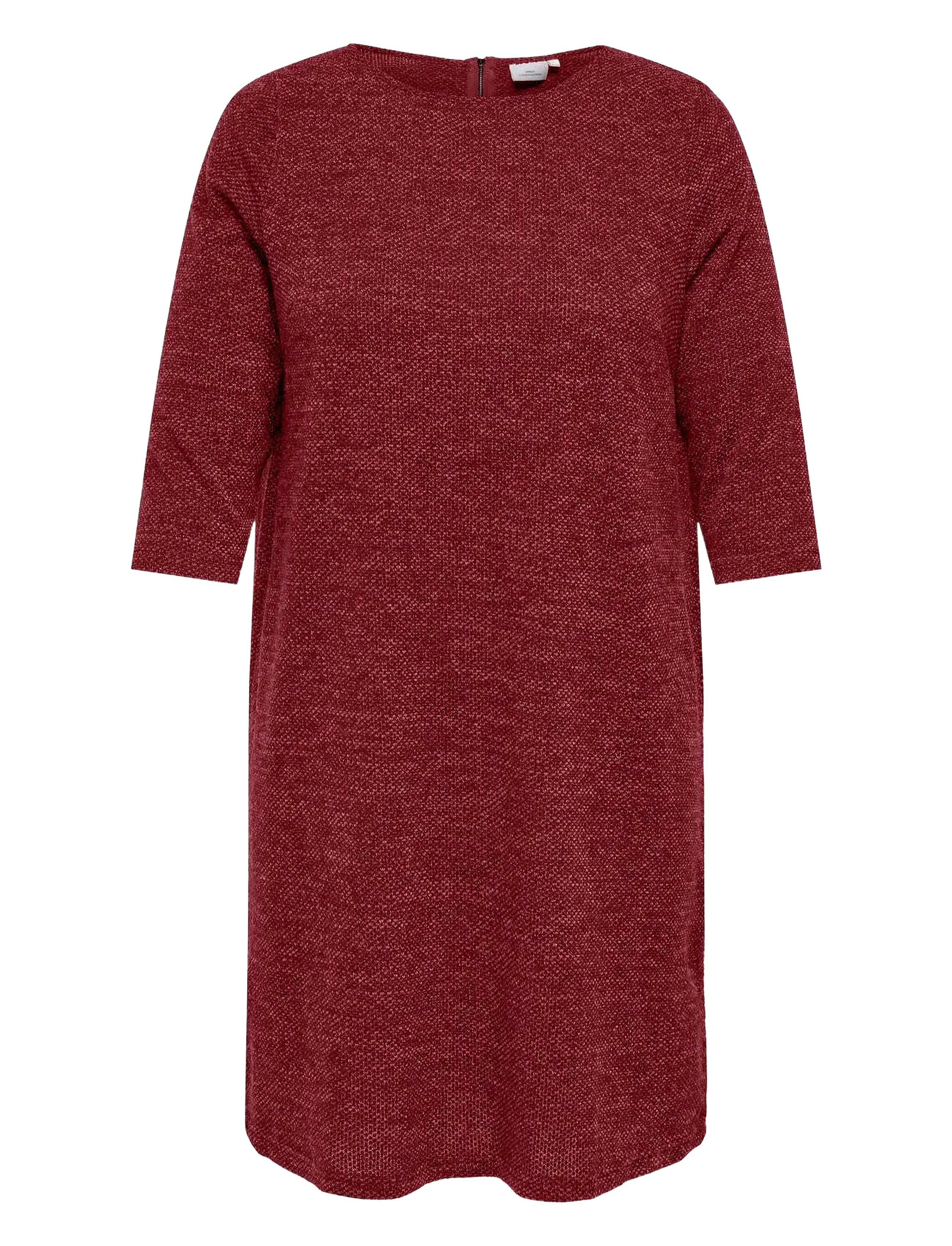 ONLY Carmakoma Carmartha 3/4 Knee Dress Jrs, 46-48, Dresses, Burgunderrot - Knee-length & Midi, Frauen