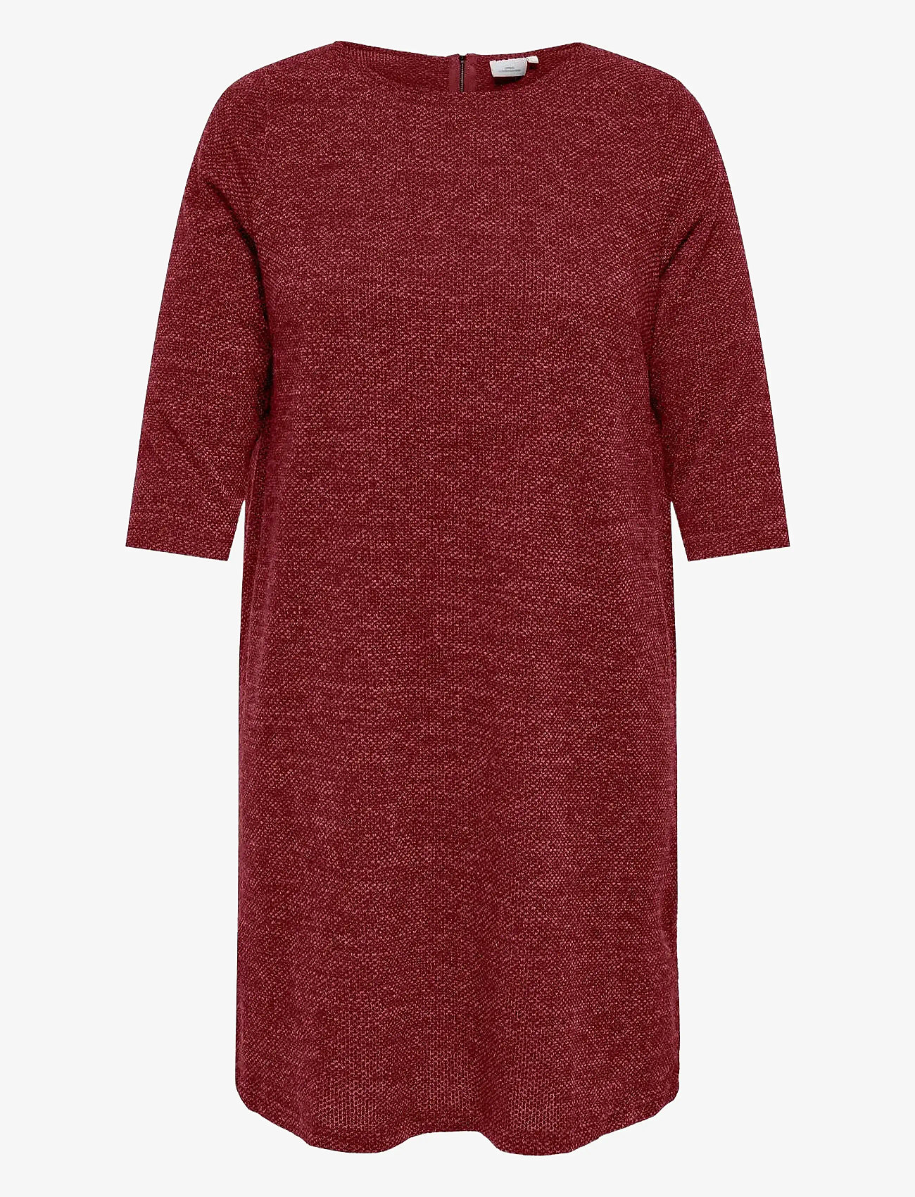ONLY Carmakoma - CARMARTHA 3/4 KNEE DRESS JRS - kootud kleidid - cabernet - 0