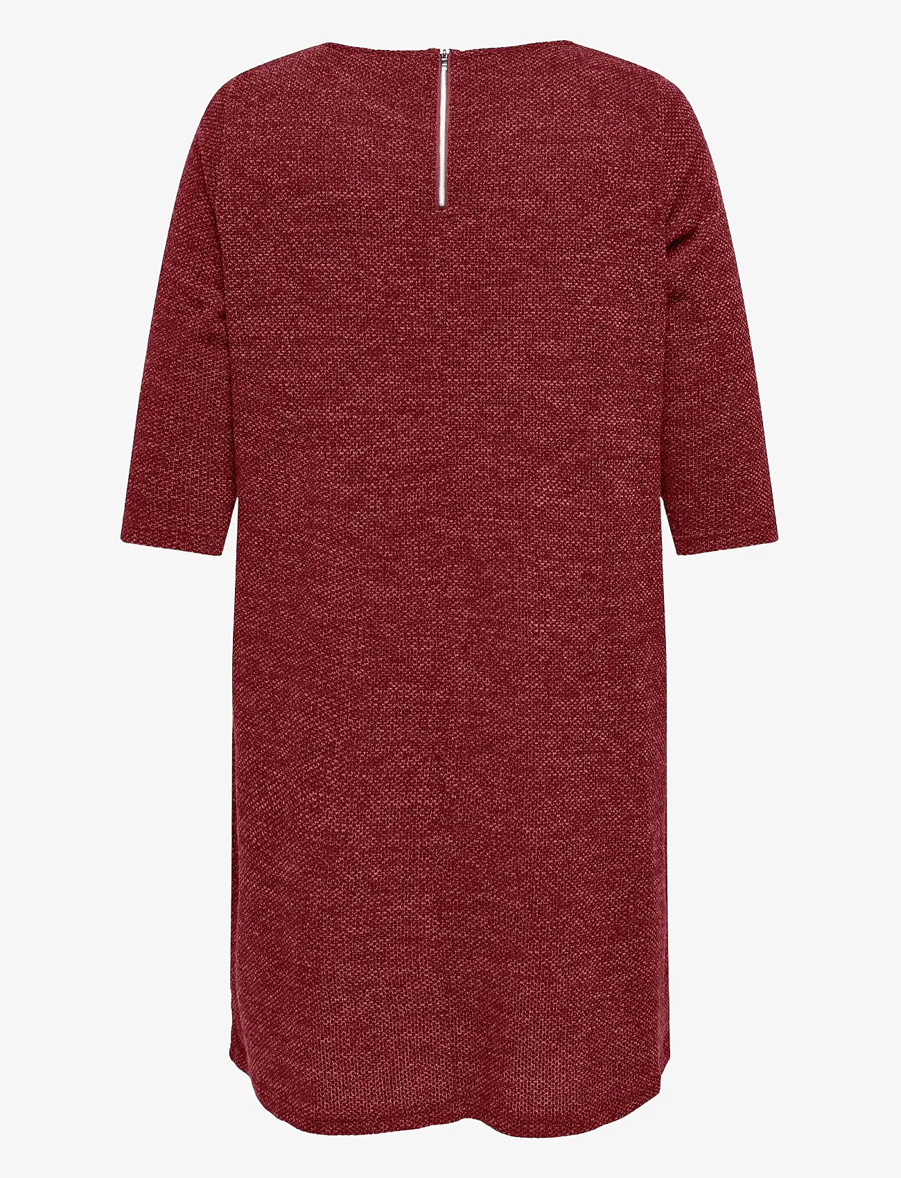 ONLY Carmakoma - CARMARTHA 3/4 KNEE DRESS JRS - kootud kleidid - cabernet - 1