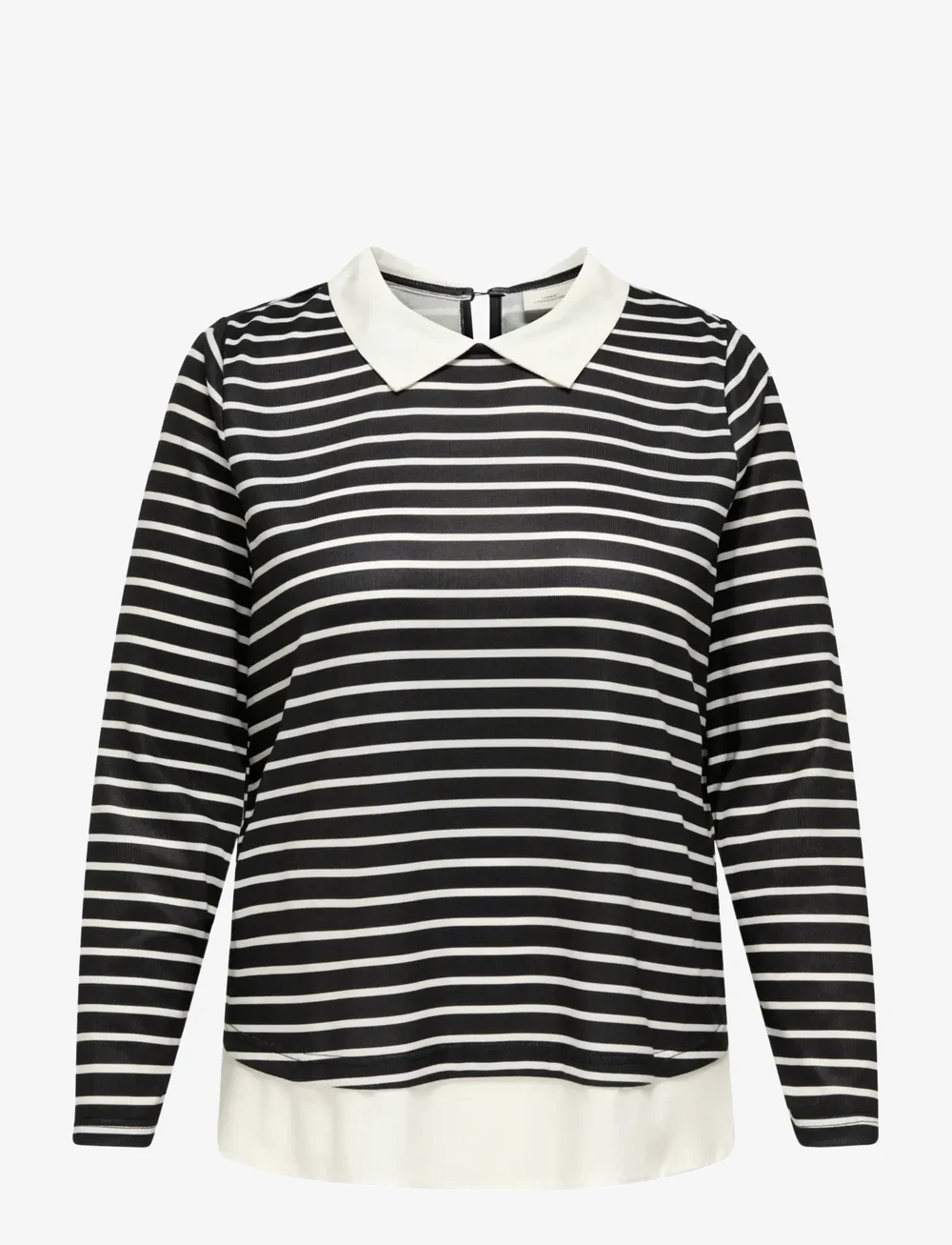 ONLY Carmakoma - CARALBA LS MIX TOP JRS - langermede bluser - black - 1