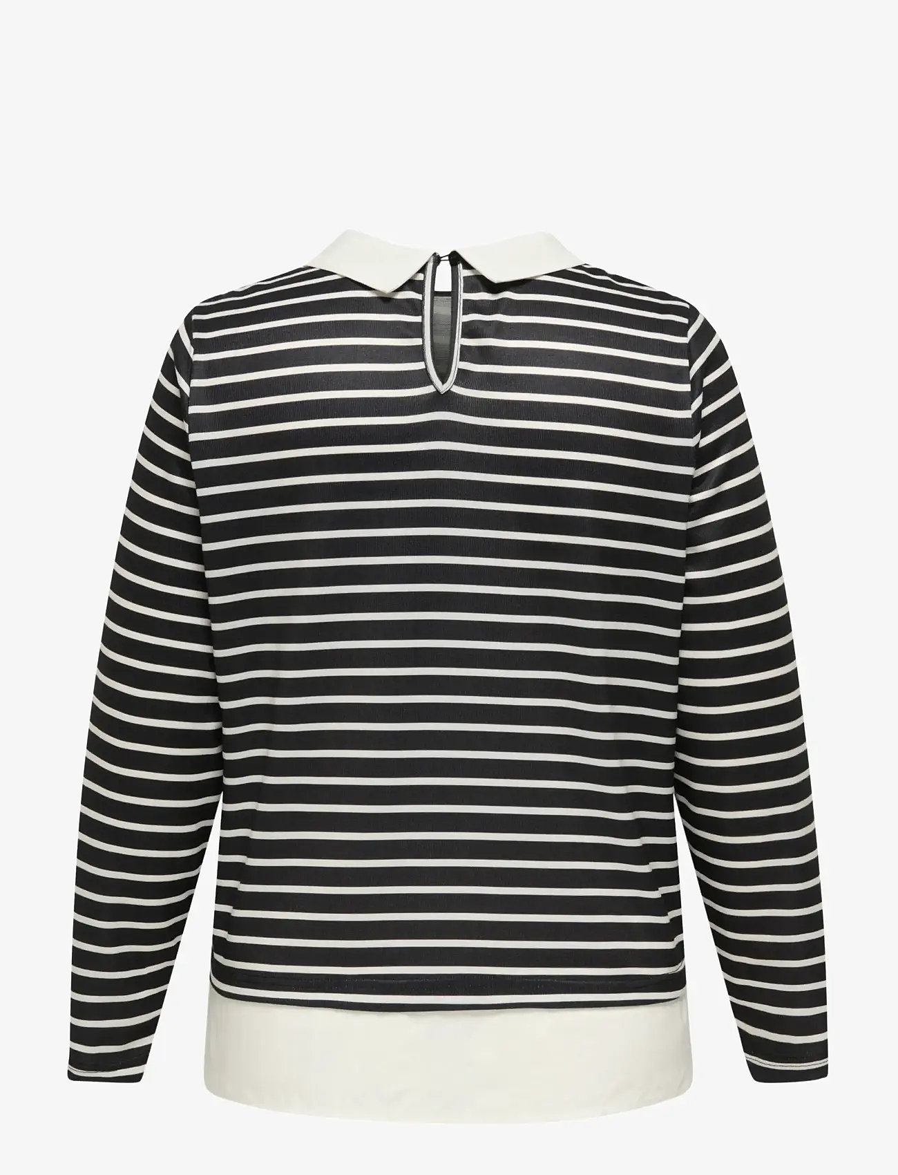 ONLY Carmakoma - CARALBA LS MIX TOP JRS - black - 2