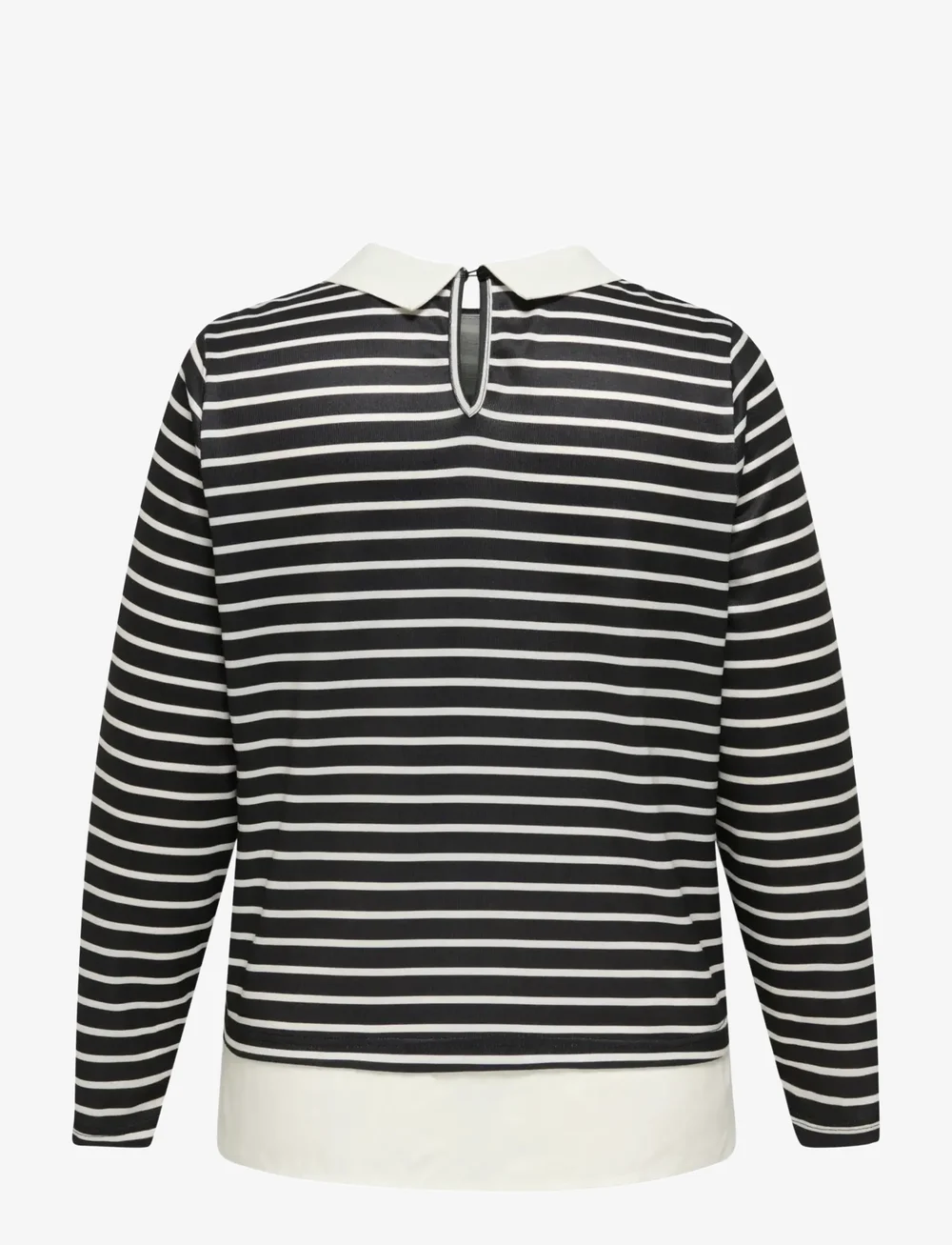 ONLY Carmakoma - CARALBA LS MIX TOP JRS - langermede bluser - black - 2