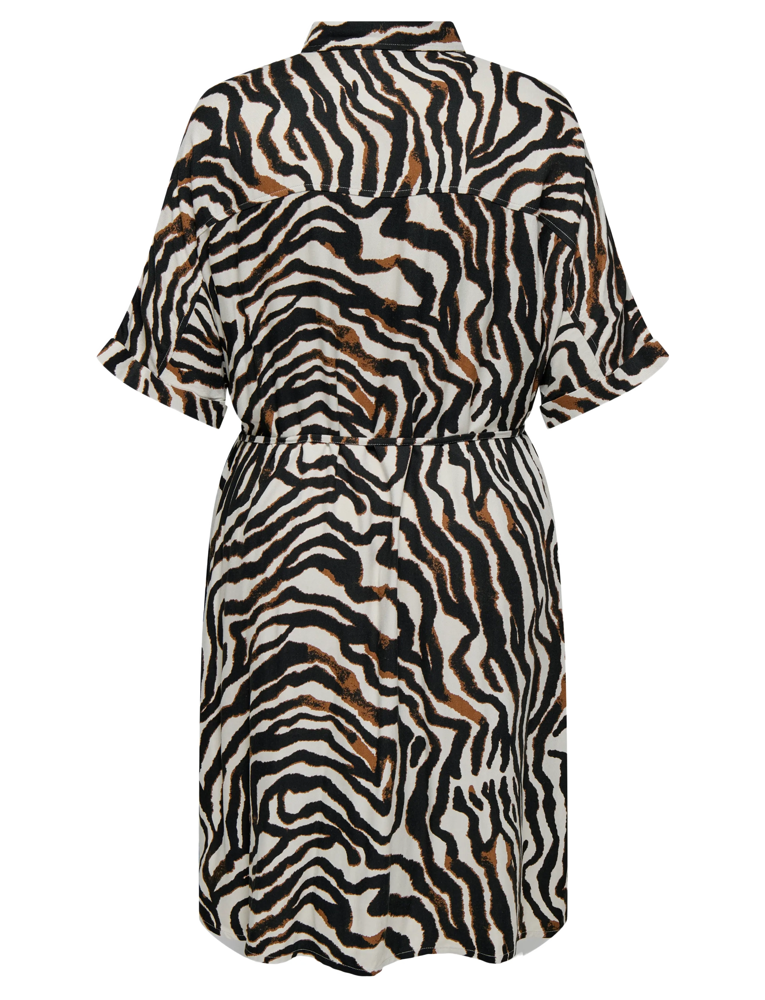 ONLY Carmakoma - CARBERTE LIFE 2/4 BLK SHIRT DRESS AOP - pumice stone - 2